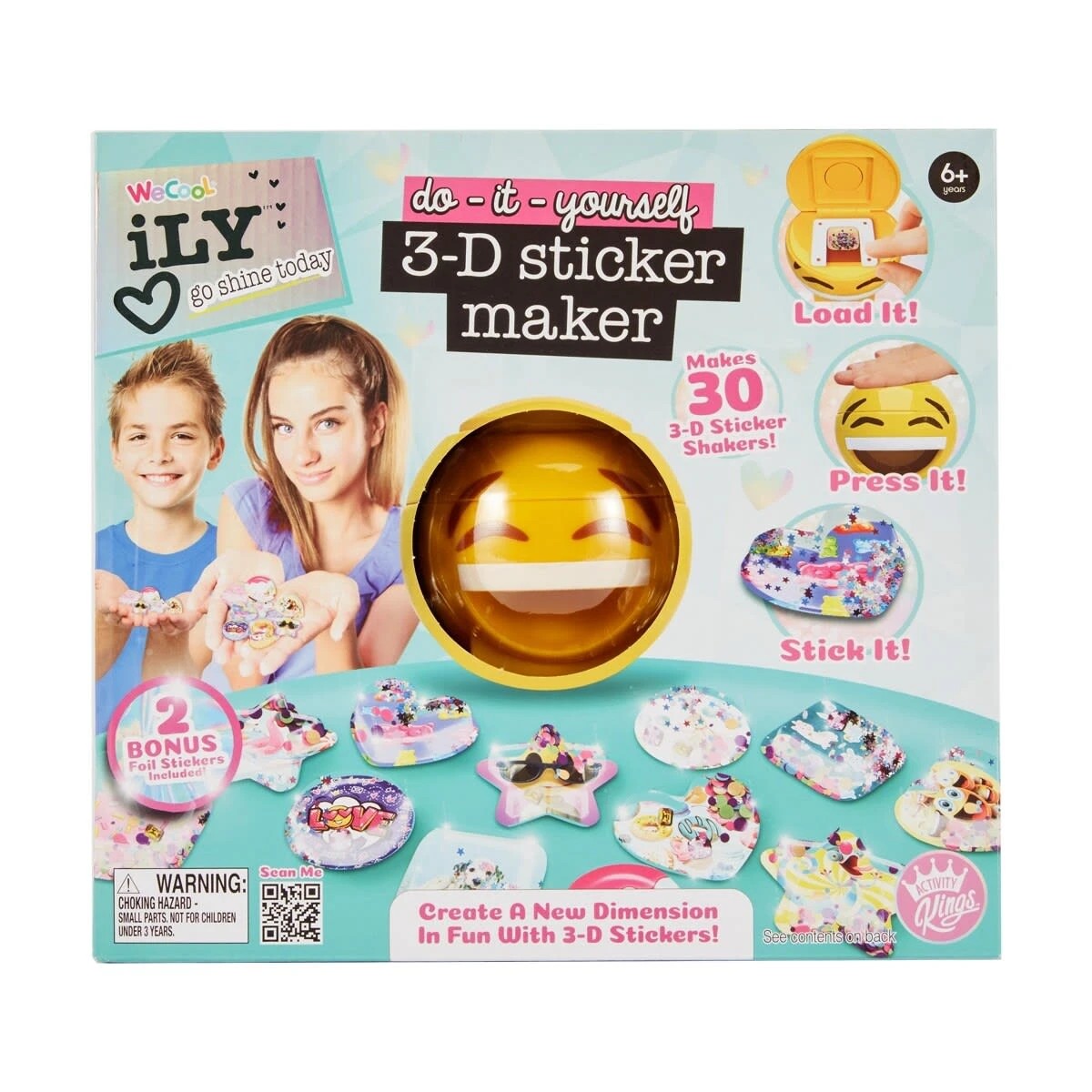 1 Activity Kings WeCool iLY 3-D Sticker Maker, 1 of 5