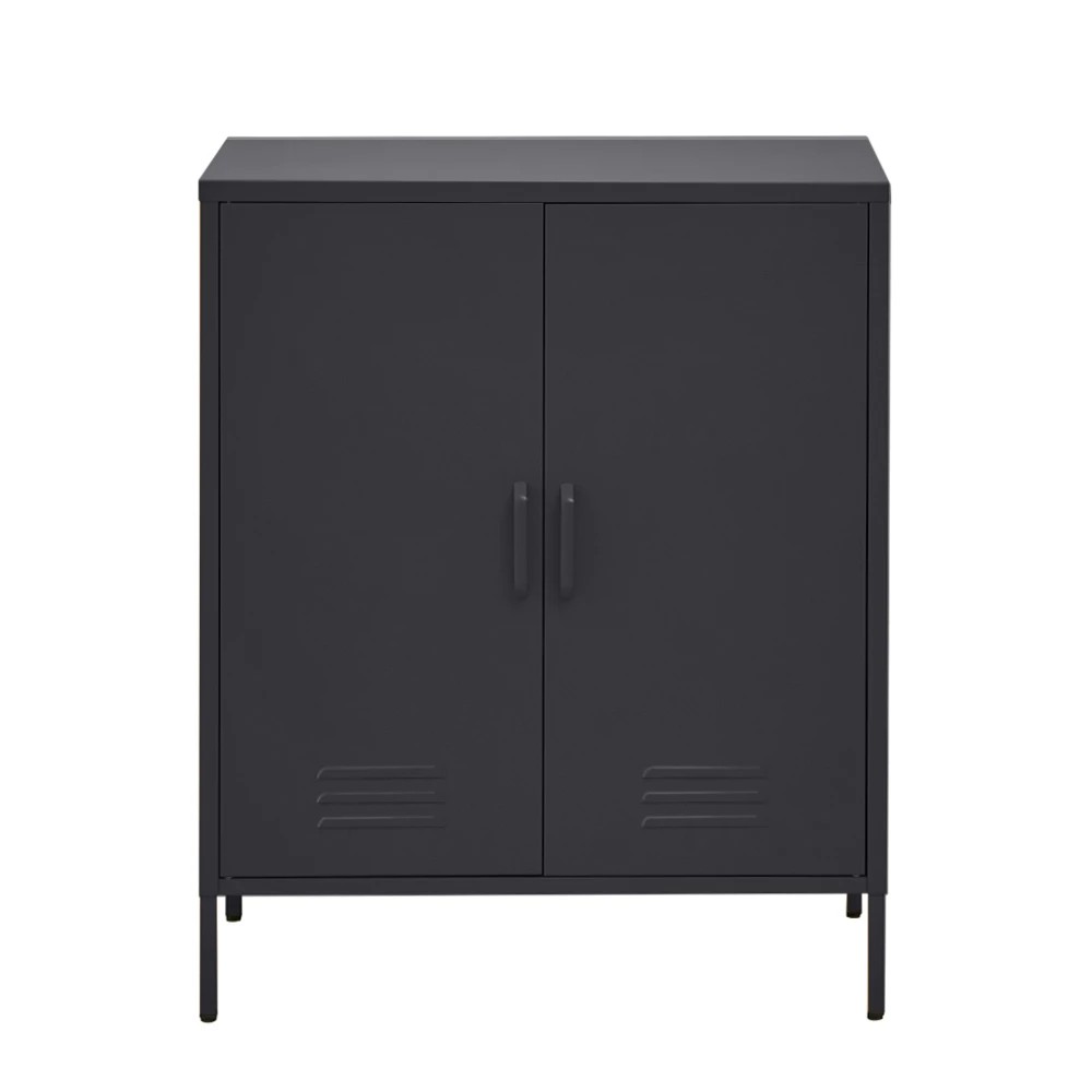 1 Artiss Buffet Sideboard Metal Cabinet - SWEETHEART Charcoal - Black, 1 of 6