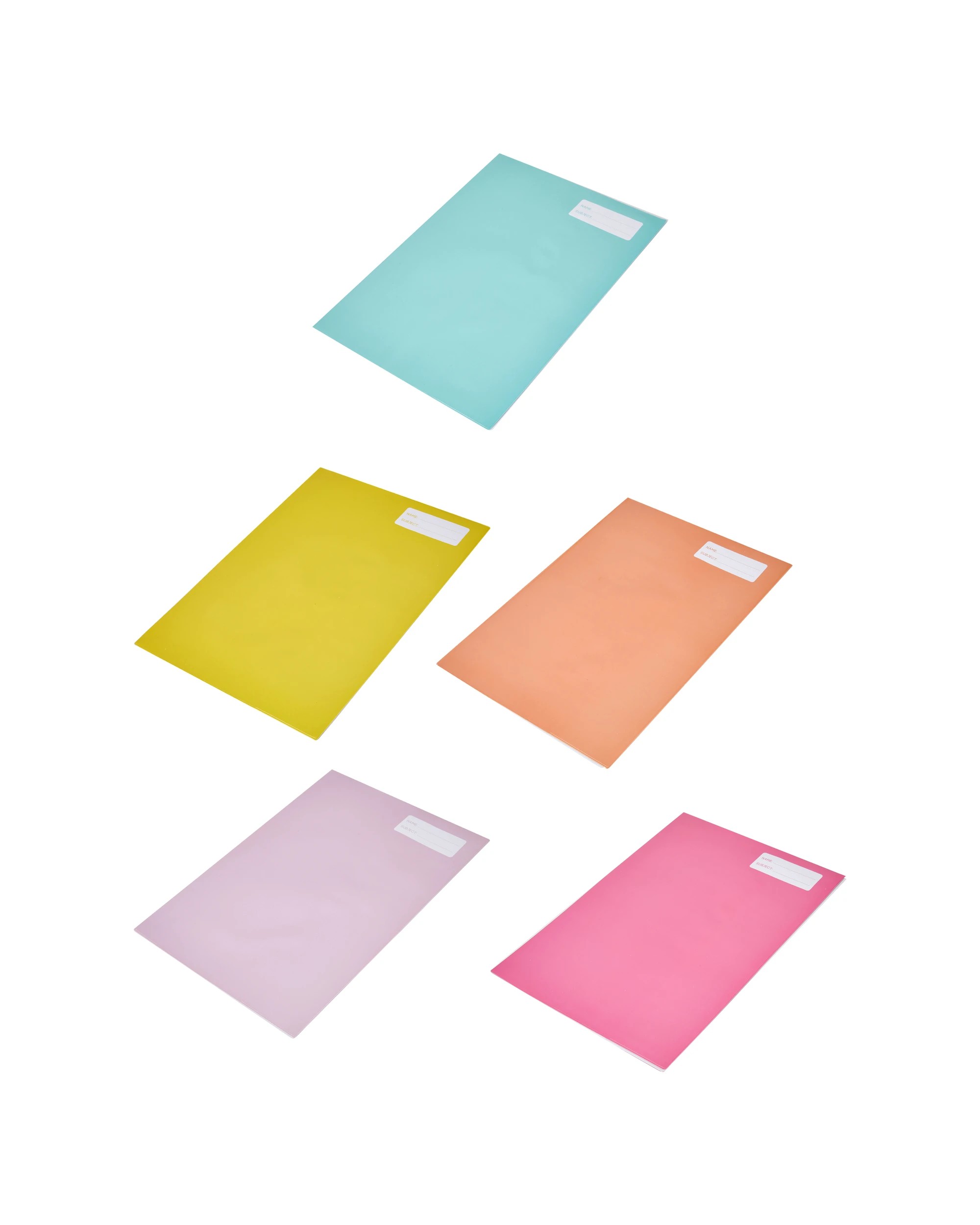 2 5 Pack A4 Book Sleeve - Pastel, 2 of 5