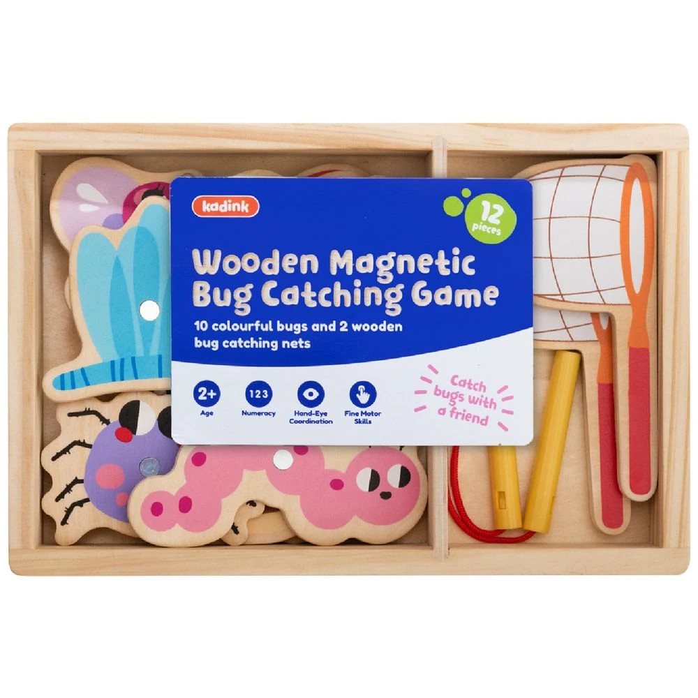 1 Kadink Wooden Magnetic Bug Catching Set, 1 of 6
