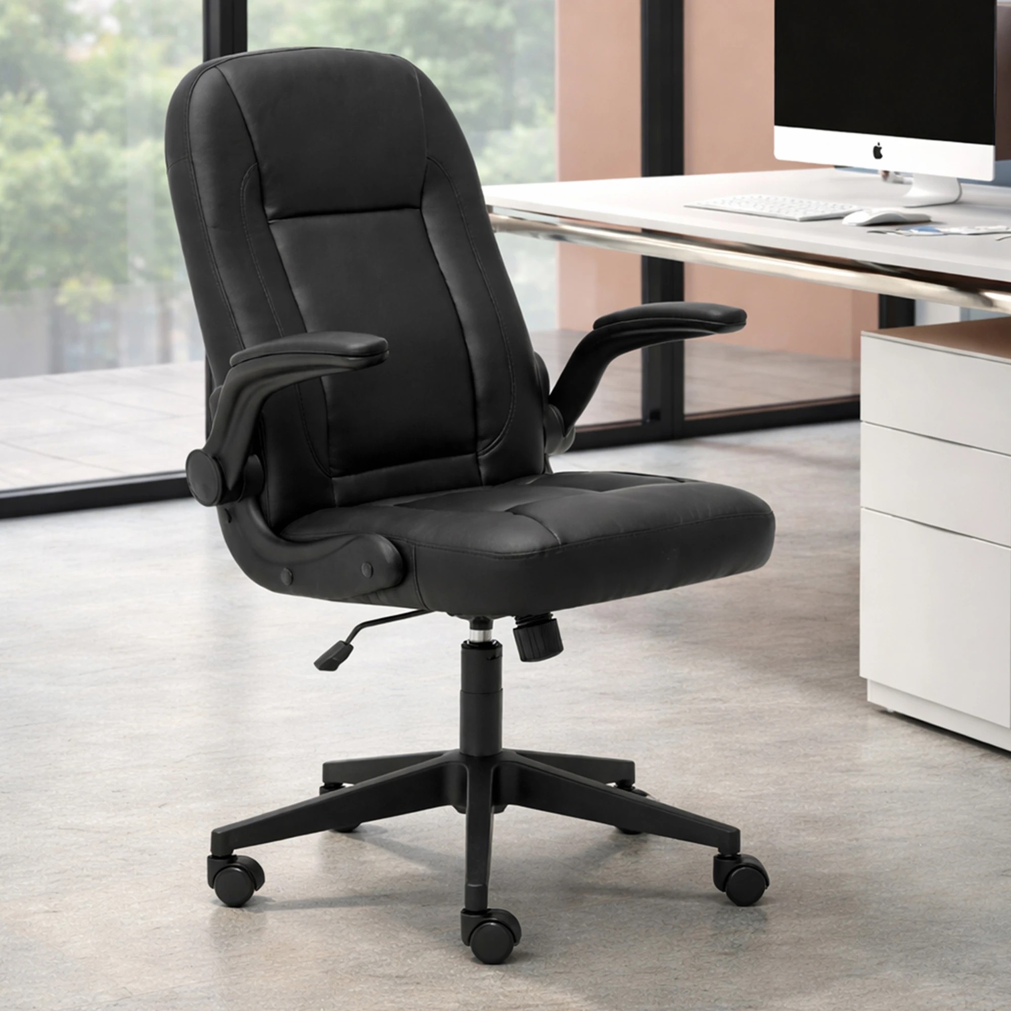 8 Levede  Adjustable Office Chair - Black, 8 of 9