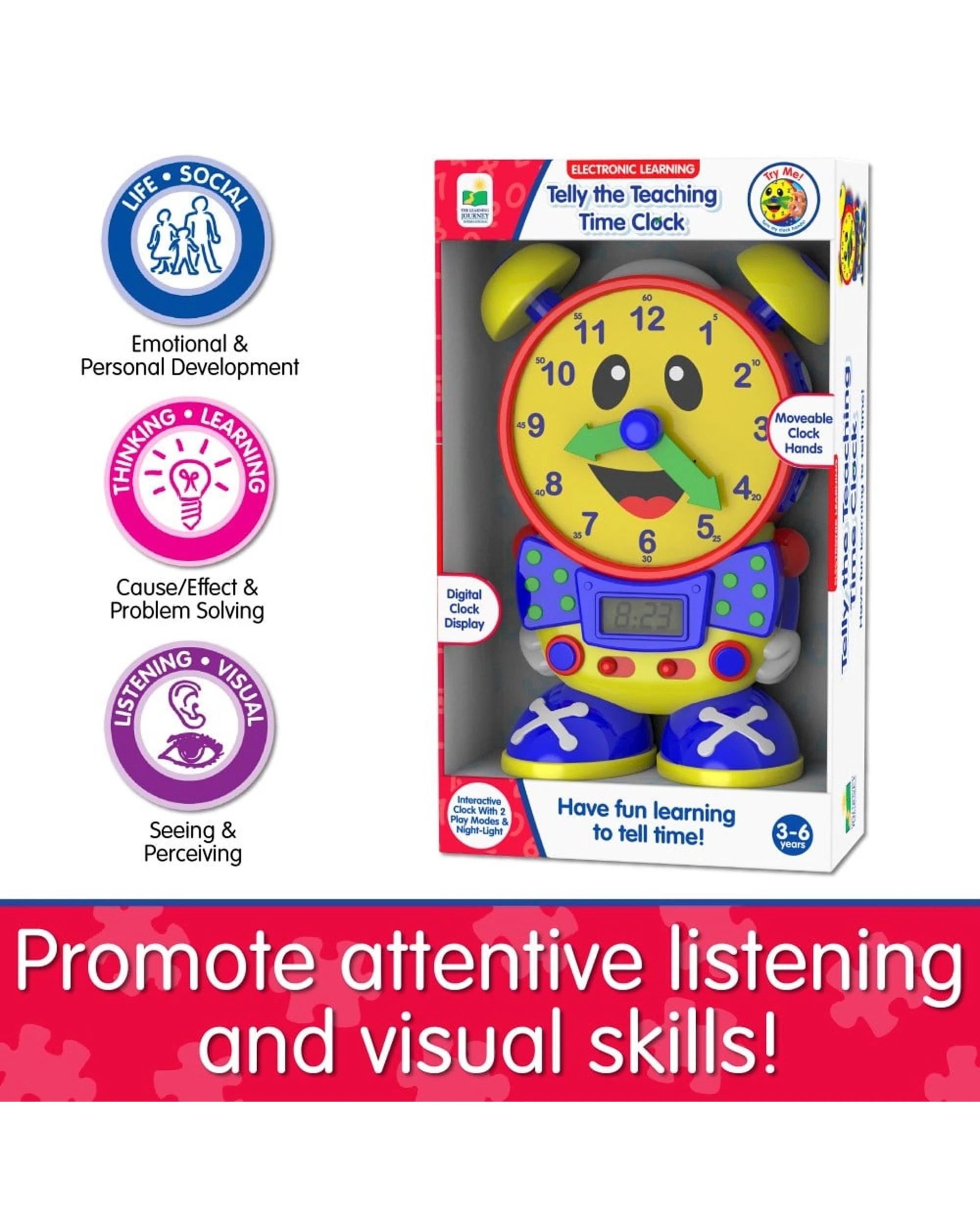 4 The Learning Journey Tell The Teaching Time Clock, 4 of 5