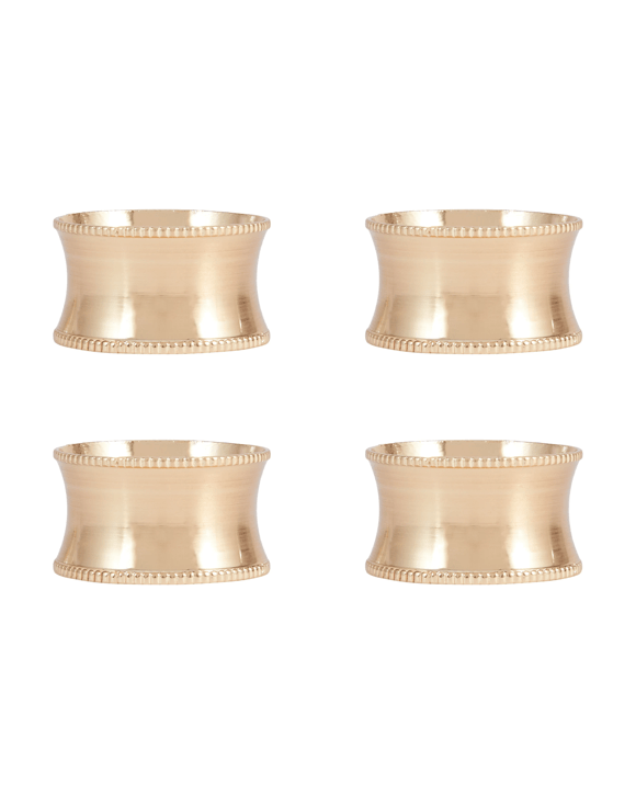 4 Pack Gold Look Napkin Rings