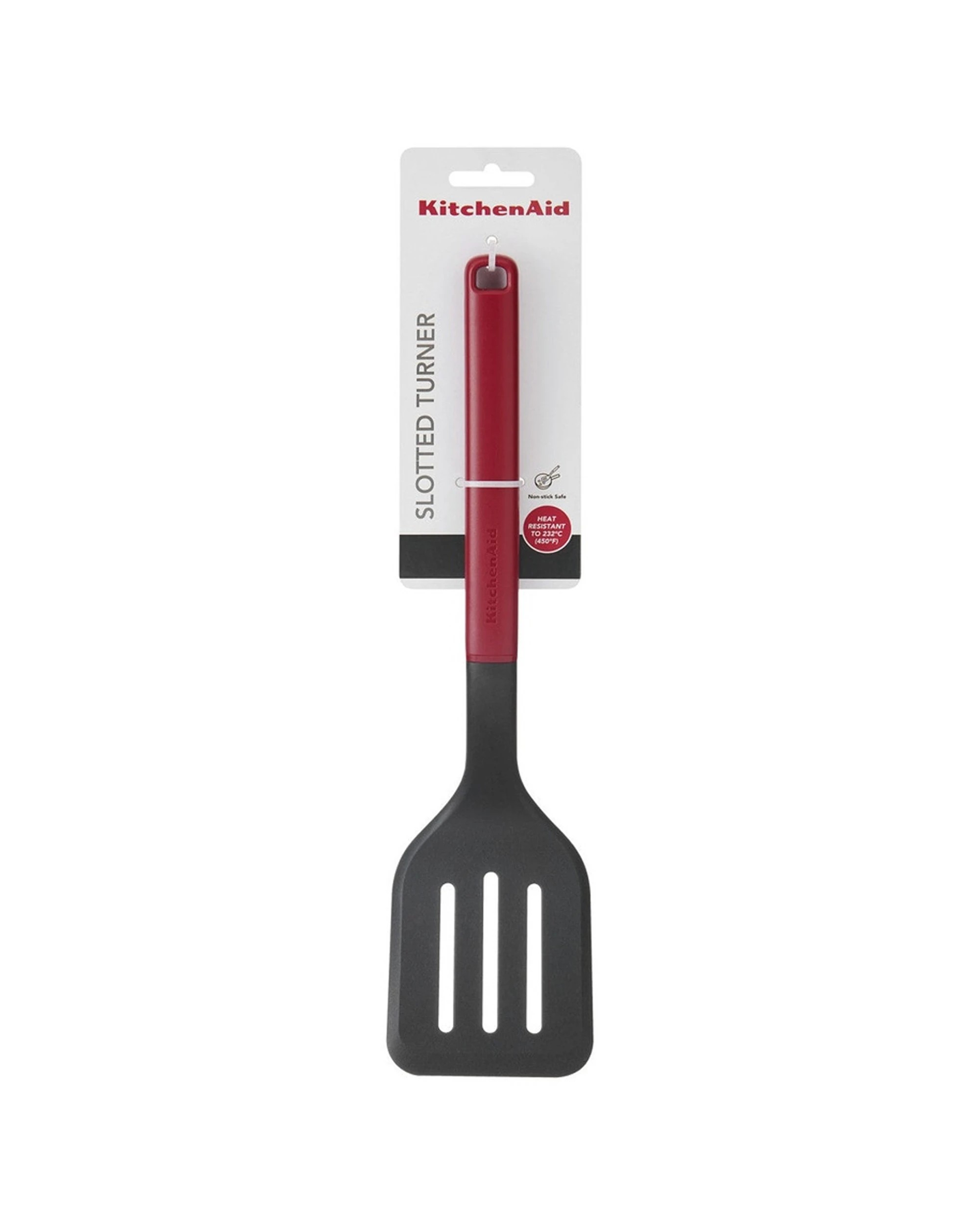 3 KitchenAid Slotted Turner Heat Resistant Nylon Kitchhen Cooking Utensil 34cm - Red, 3 of 3
