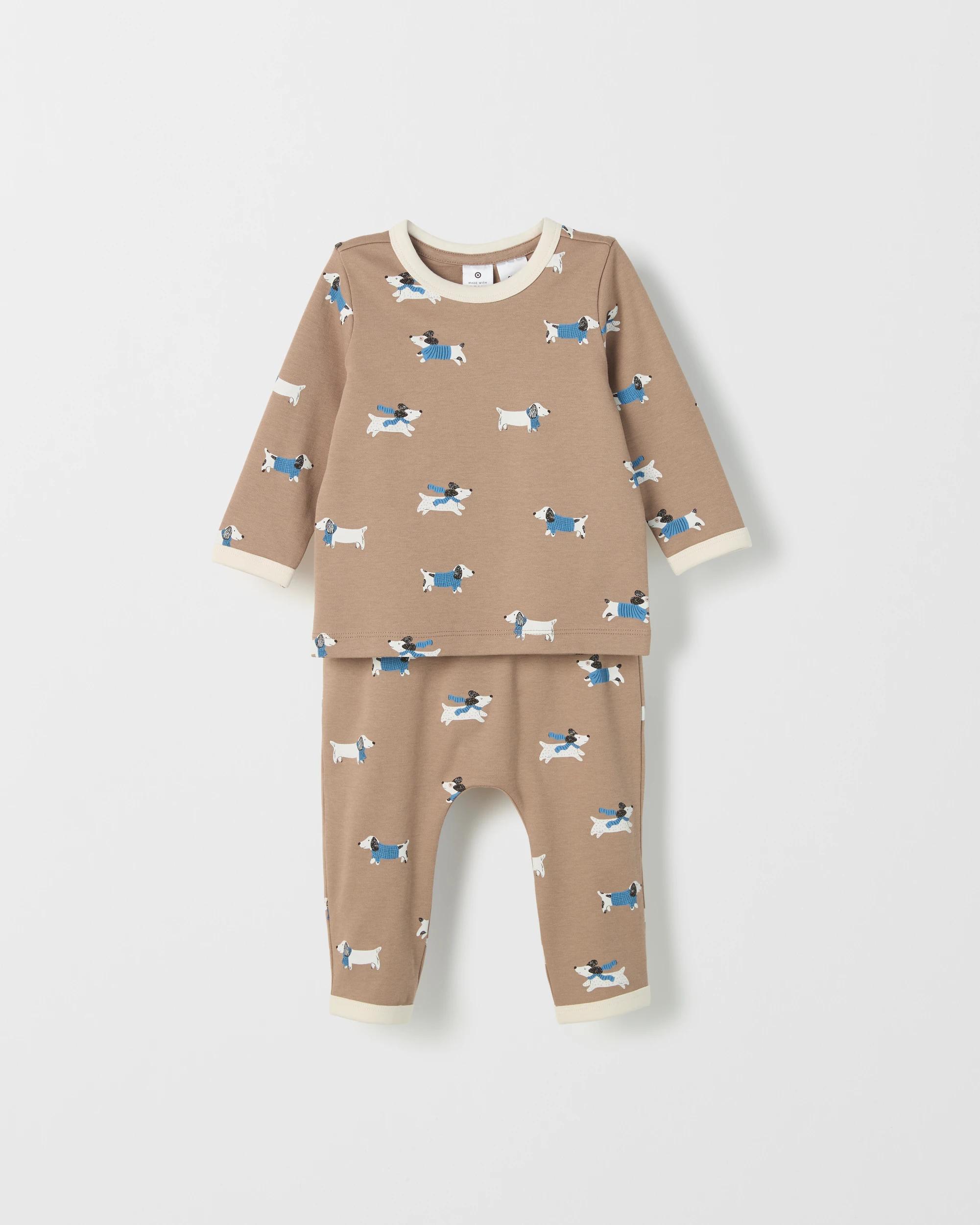 2 Target Baby Baby Organic Cotton 2 Pack Knit Pyjama Set DOGS, 2 of 5