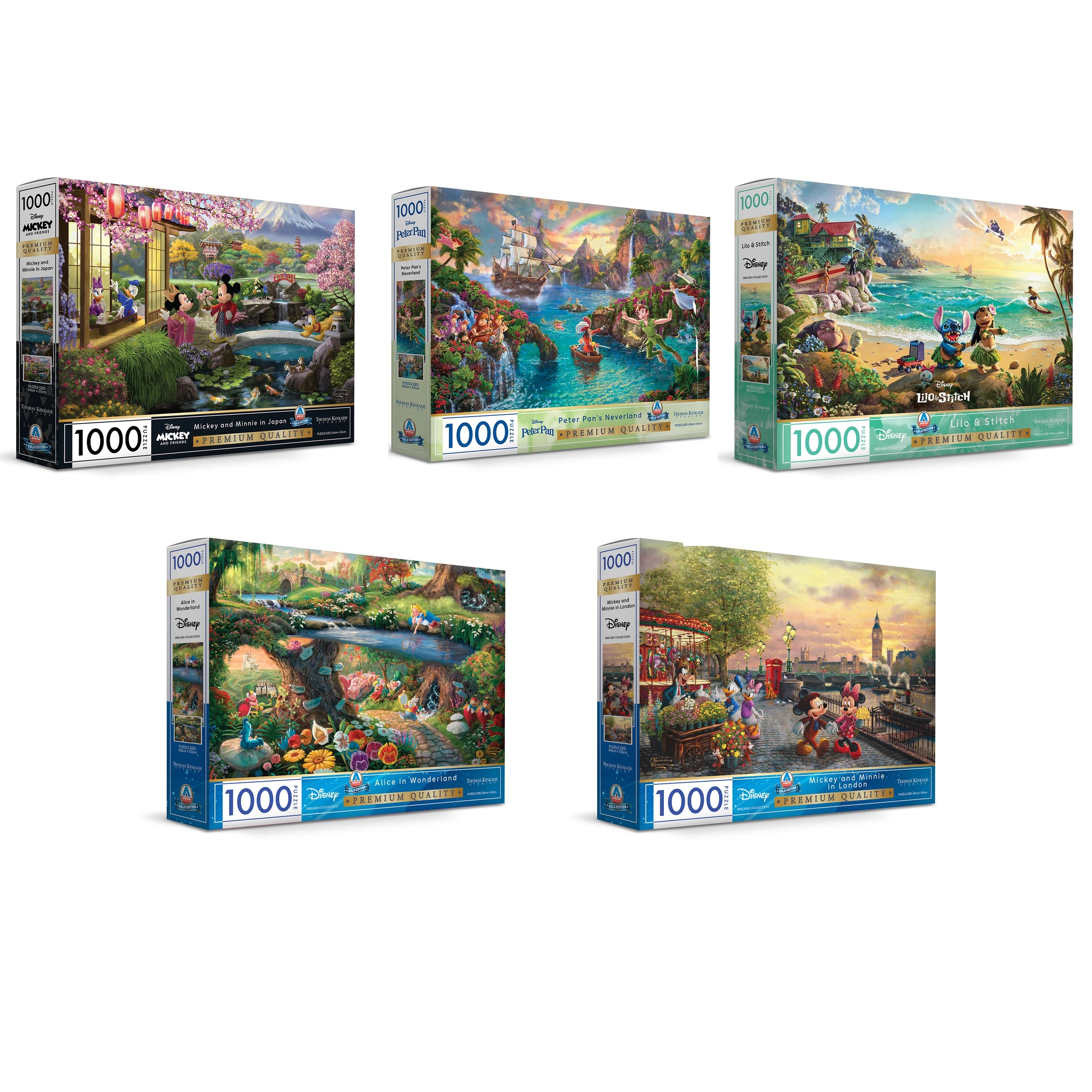 1 1000 Piece Arrow Disney Dreams Collection Thomas Kinkade Studios Puzzle - Assorted, 1 of 7