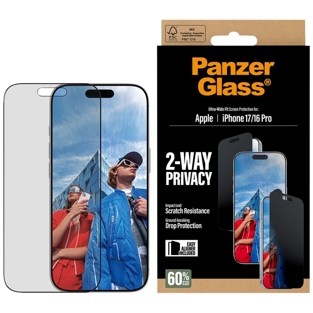 1 PanzerGlass Privacy Screen Protector iPhone 17, 1 of 3