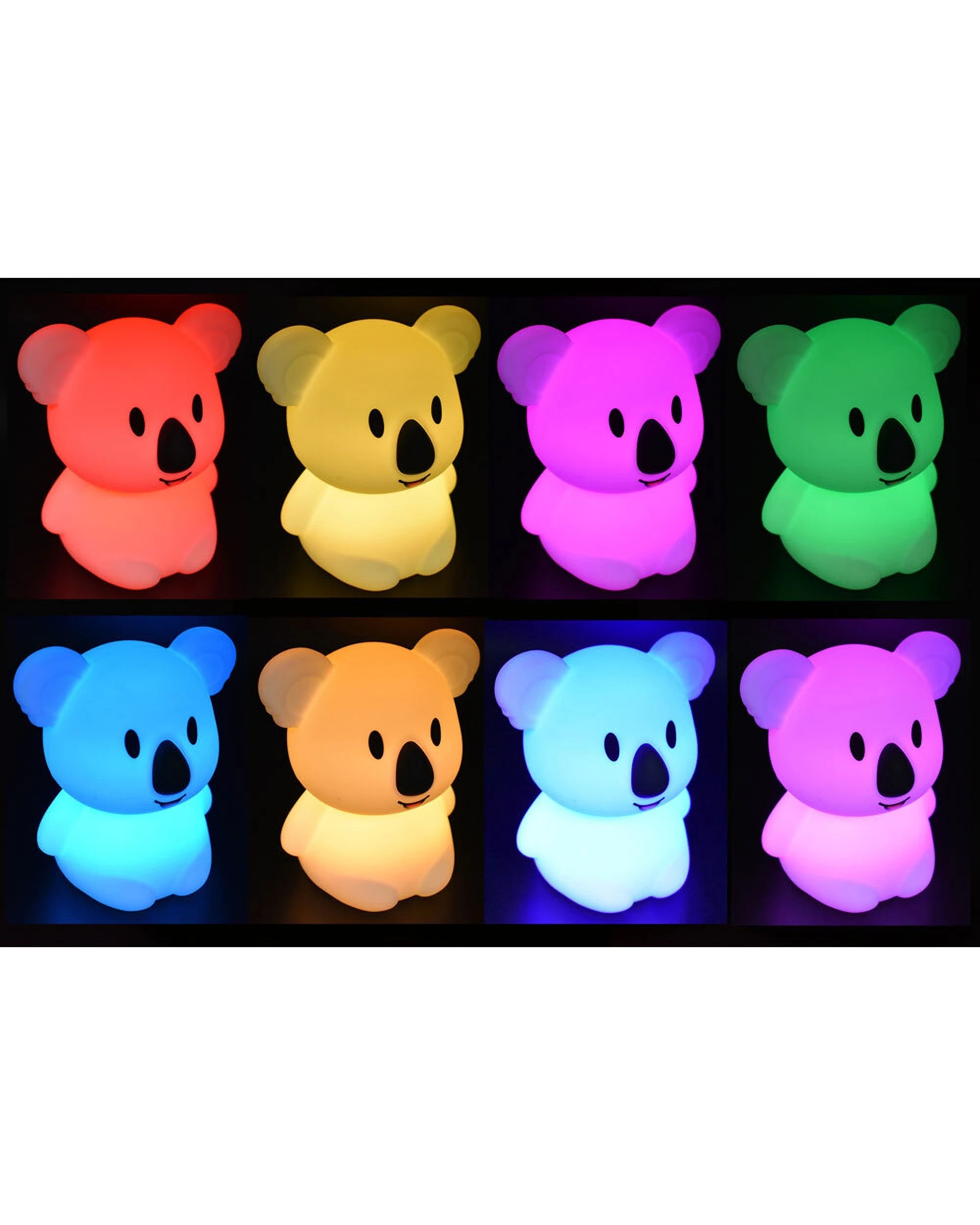 3 Kaper Kidz Bedtime Buddy Sleepy The Koala Night Light Silicone - White, 3 of 7