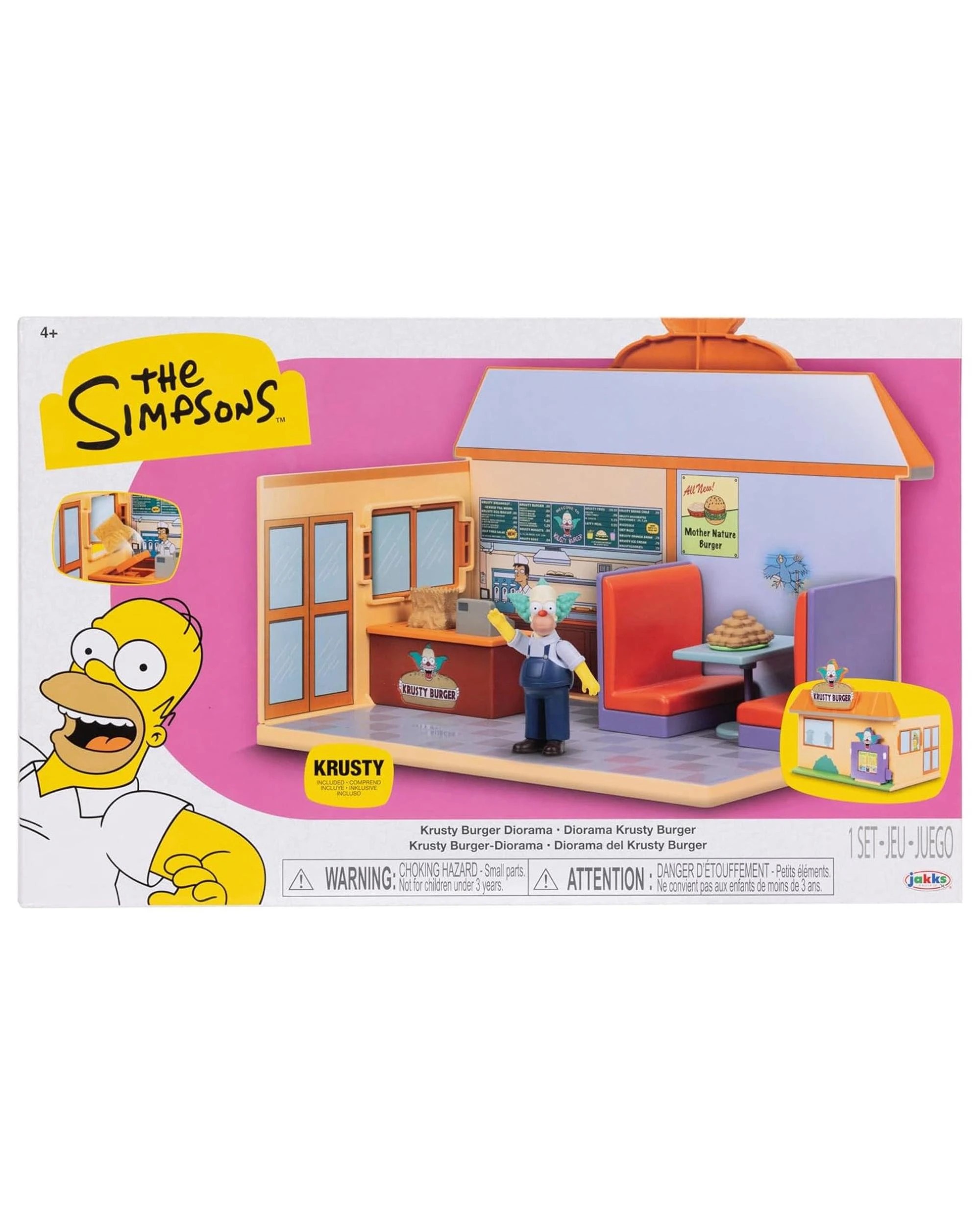 9 The Simpsons Krusty Burger Diorama 2.5 inch Scale Playset, 9 of 9