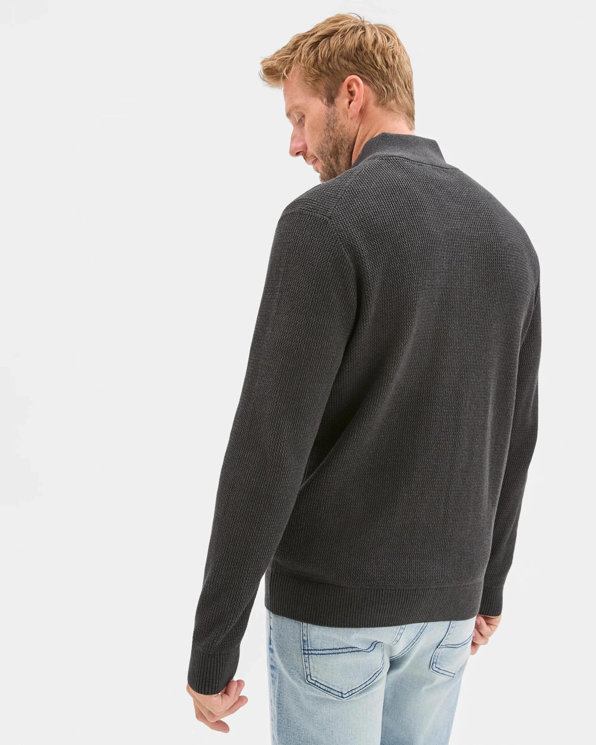 6 Target Man Australian Cotton Zip Through Knit Jumper CHARCOAL, 6 of 6
