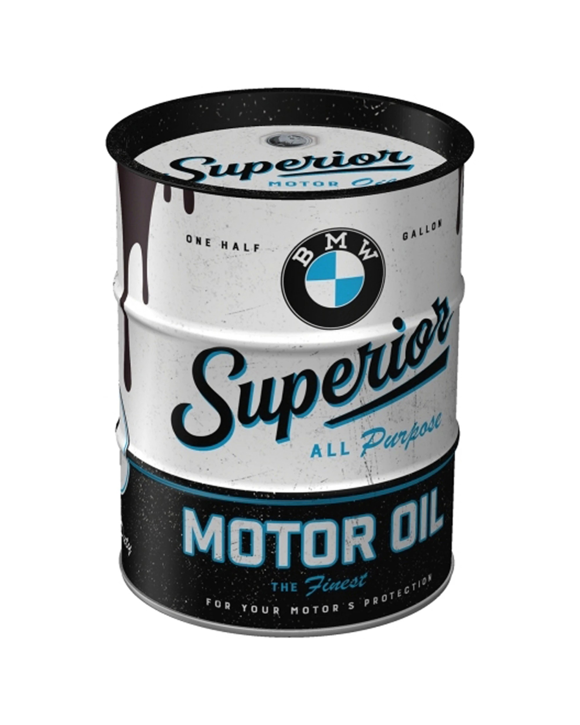3 Nostalgic-Art Storage Money Box - Oil Barrel BMW Motor Oil - Multi, 3 of 4