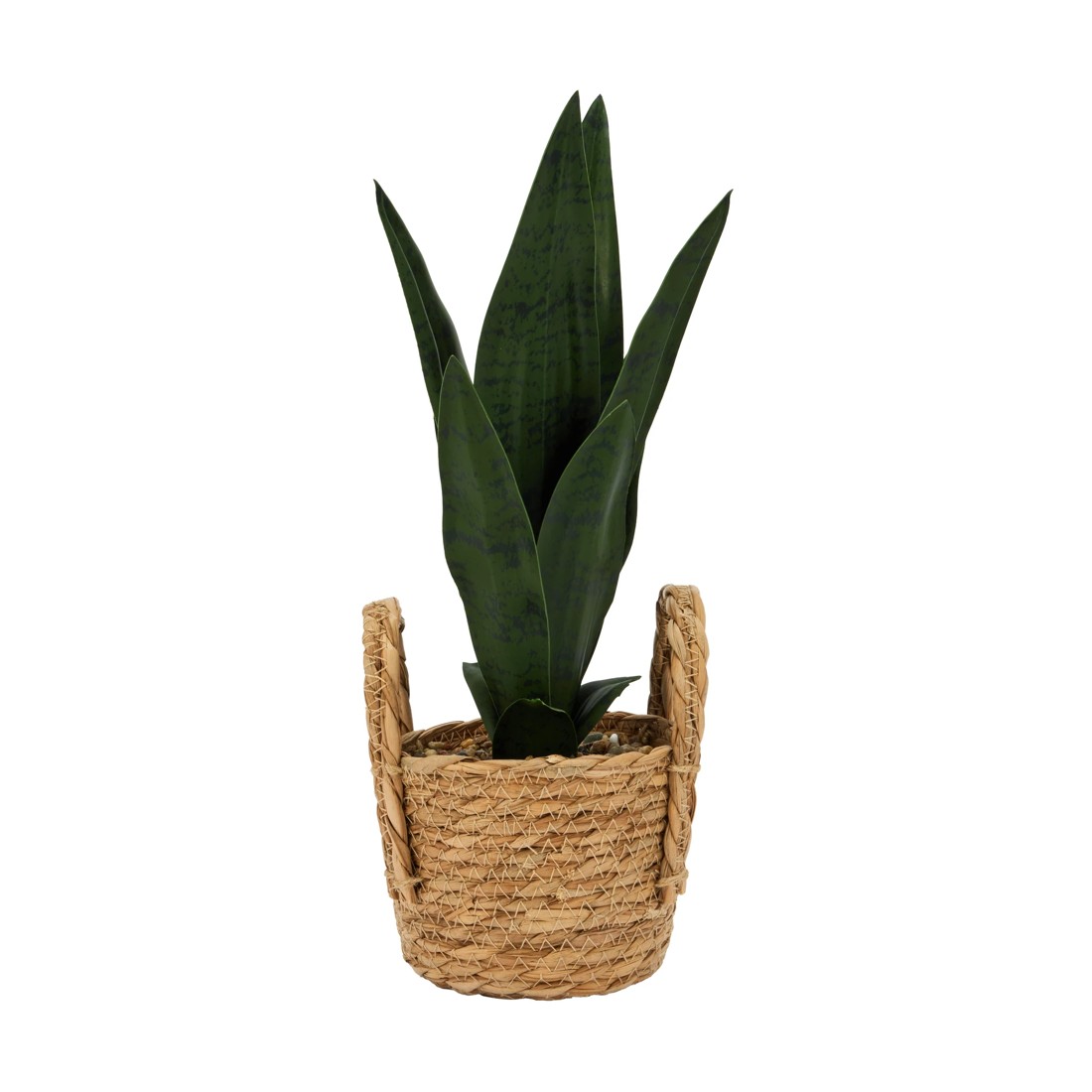 1 Faux Snake Plant Basket, 1 of 5
