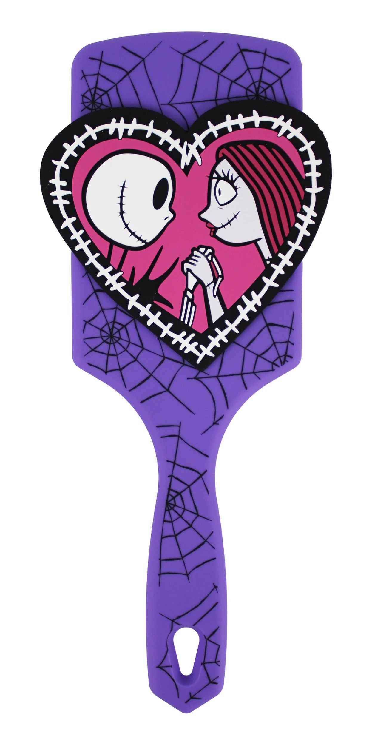 1 Disney Tim Burton's the Nightmare Before Christmas Hair Brush - Purple, 1 of 4