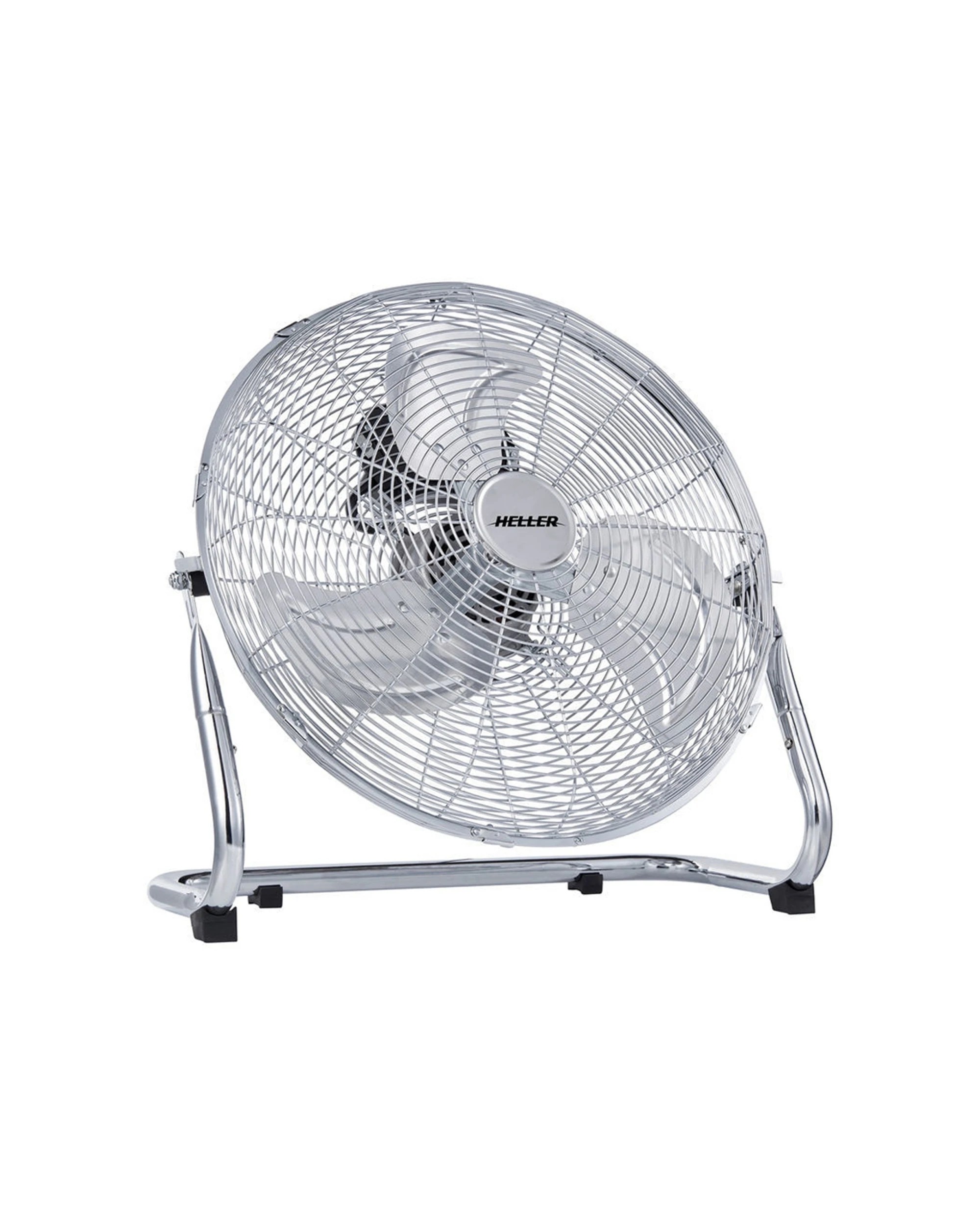2 Heller 45cm Floor/desk High Velocity Air Cooler Fan/cooling/circulator Chrome
 - Grey, 2 of 3