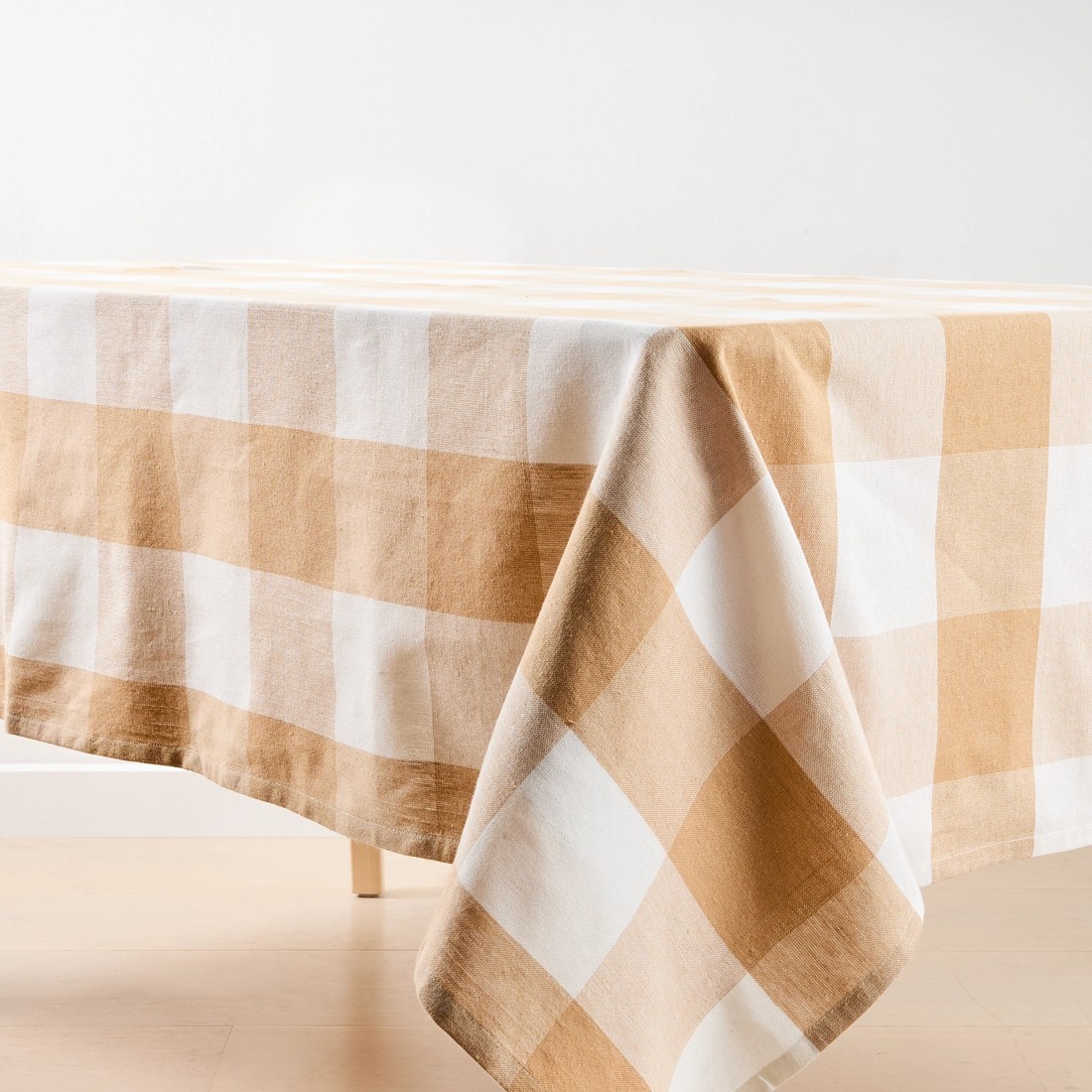2 Check Tablecloth - Biscuit, 2 of 6