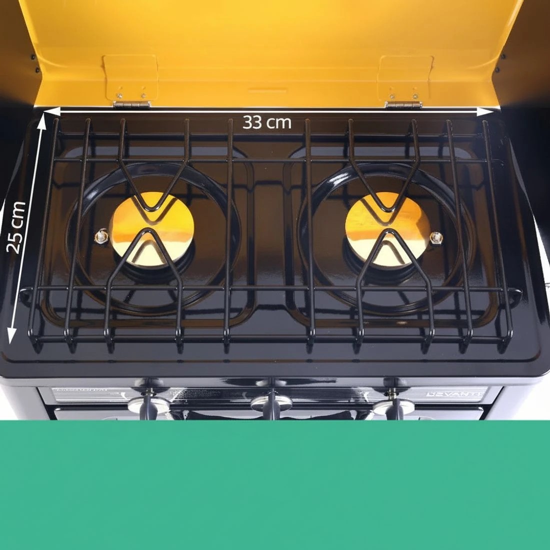 4 Devanti Portable Gas Oven LPG - Silver, 4 of 9