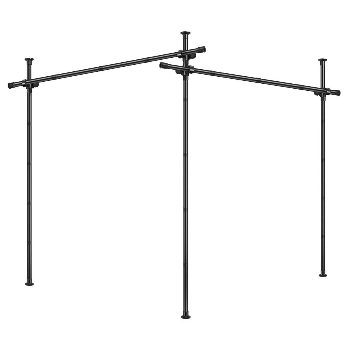 1 AUSWAY Room Divider Curtain Rod No Drill Tension Wall Partition Separator, 1 of 1