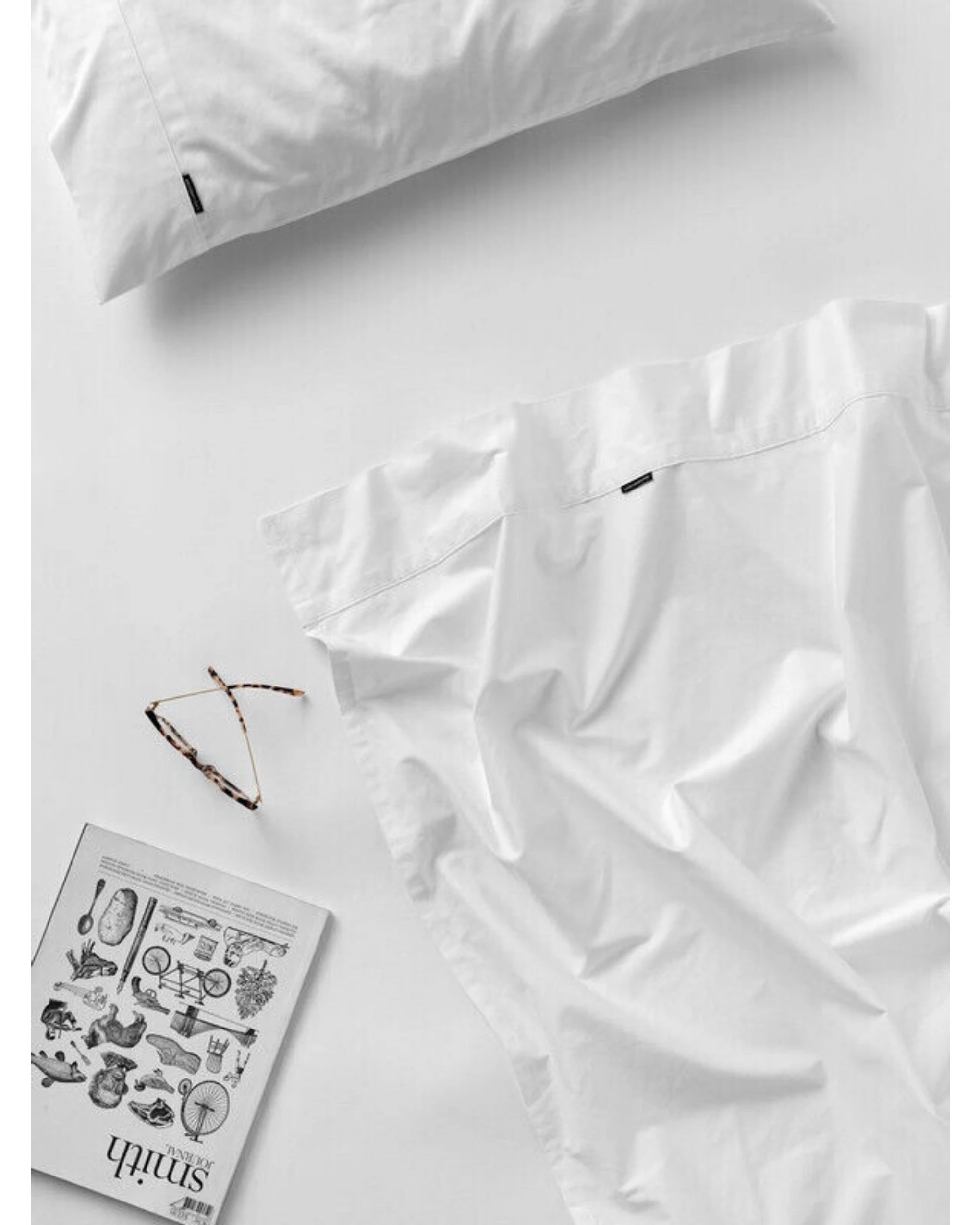 1 Linen House Augusta Sheet Set - Queen Bed - White, 1 of 1