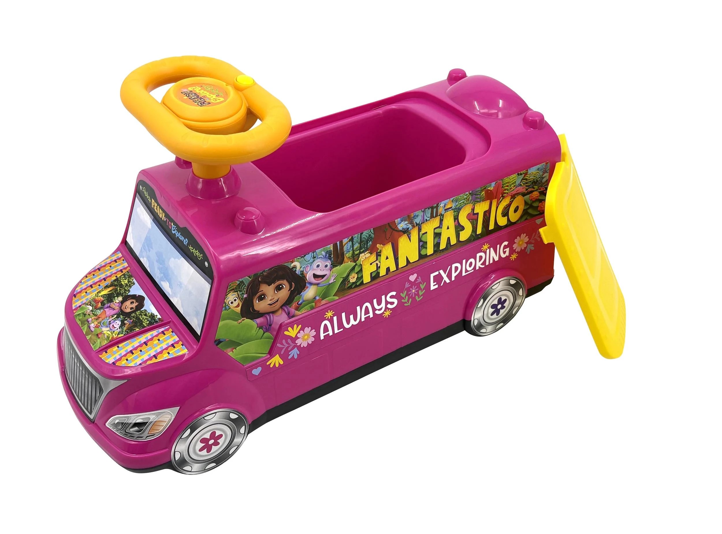 5 Dora The Explorer Exploring Van Foot To Floor Ride-on - Pink, 5 of 5
