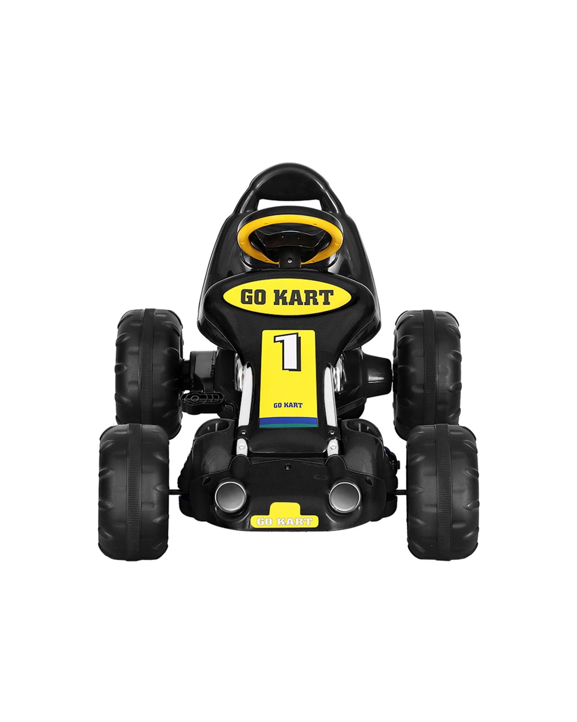 3 Rigo Kids Pedal Go Kart Ride On Toys Racing Car Plastic Tyre - Black, 3 of 5