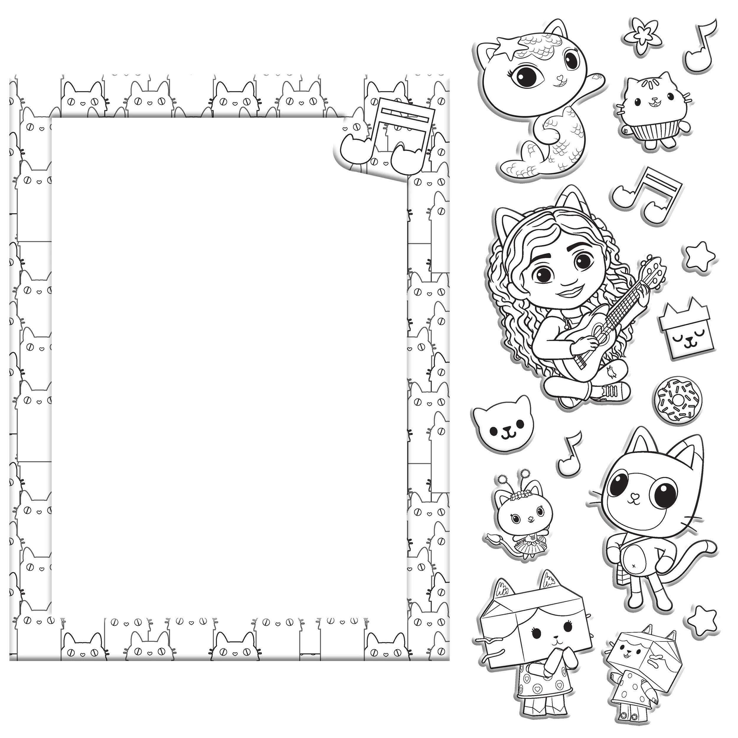 2 Kaleidoscope Colour-Me-Magnets Gabby's Dollhouse Colouring Book, 2 of 6