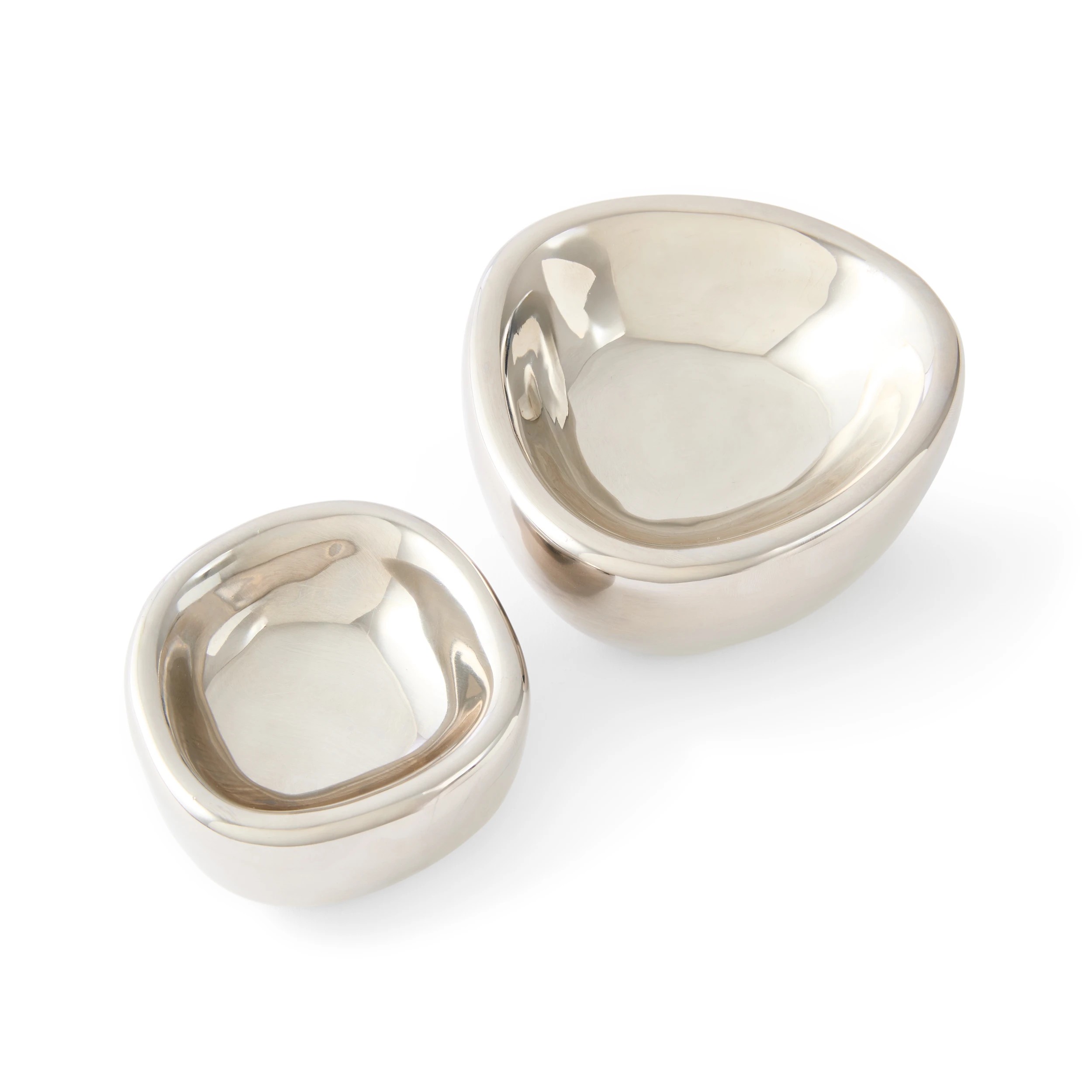 5 2 Pack of Chrome Look Trinket Bowls, 5 of 7