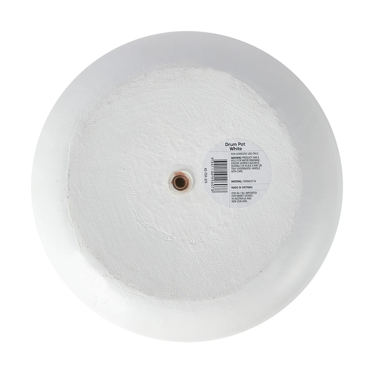 6 Drum Pot - White, 6 of 6