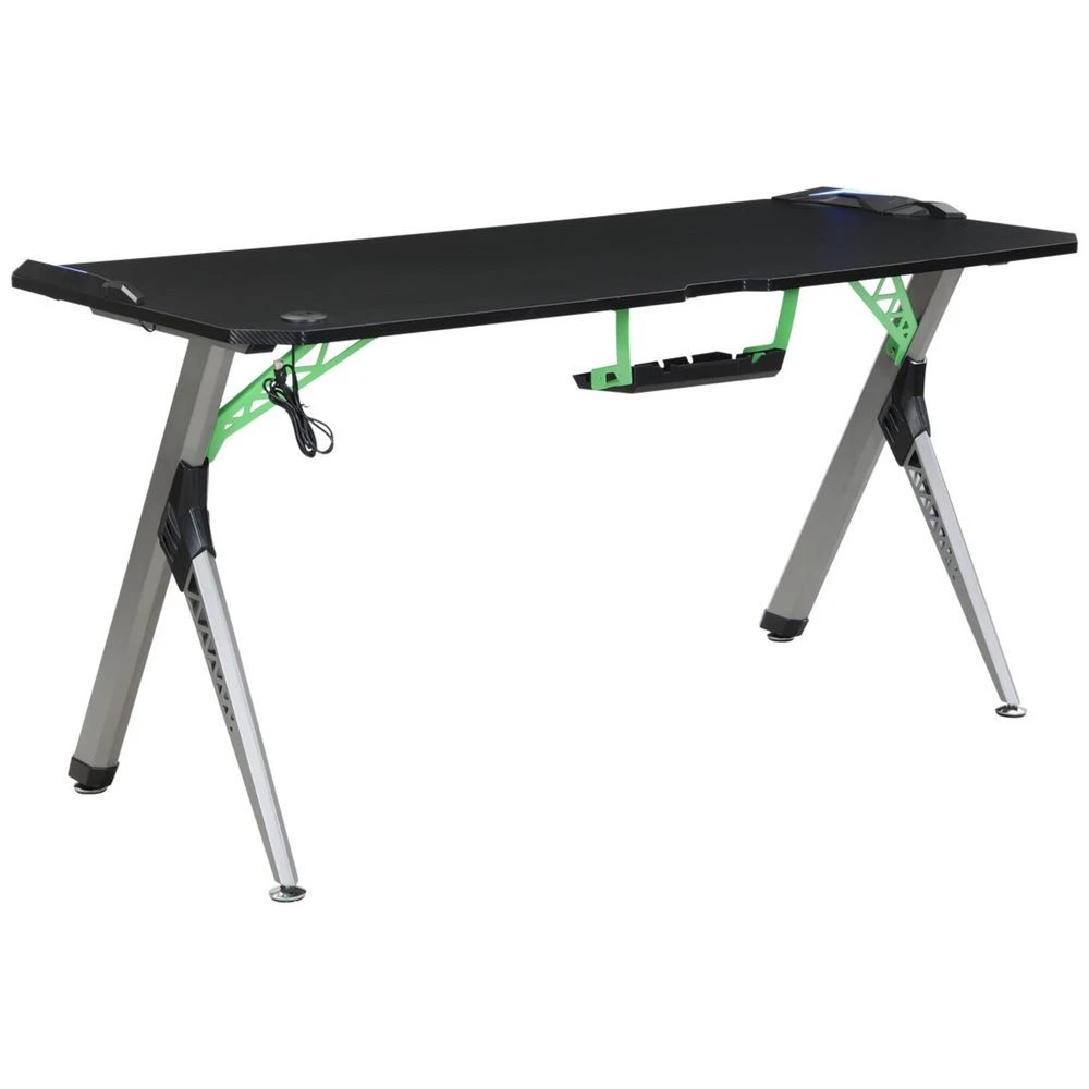 2 Typhoon Viper Gaming Desk 1500mm Grey, 2 of 10