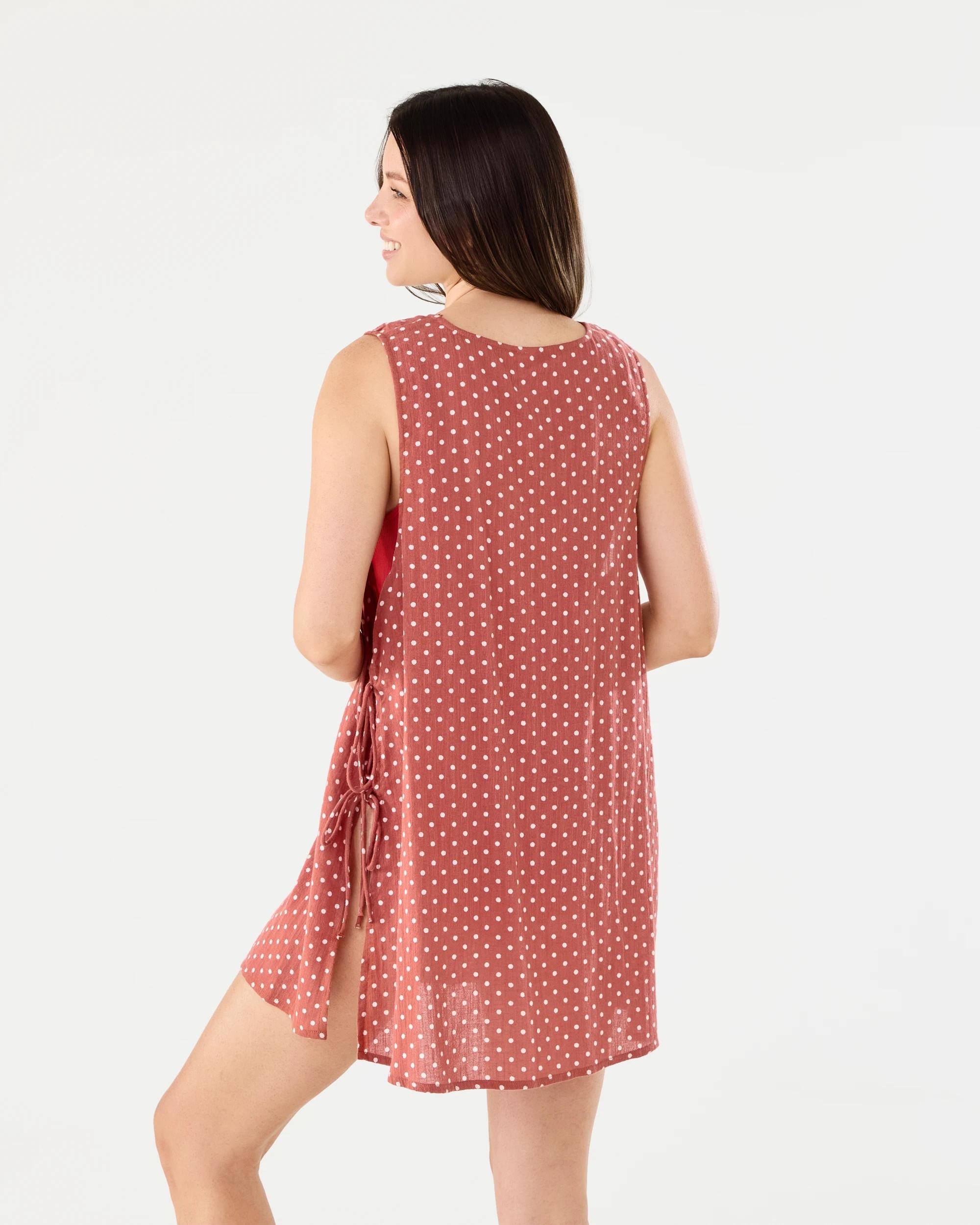 3 Side Tie Beach Dress Marspot, 3 of 8