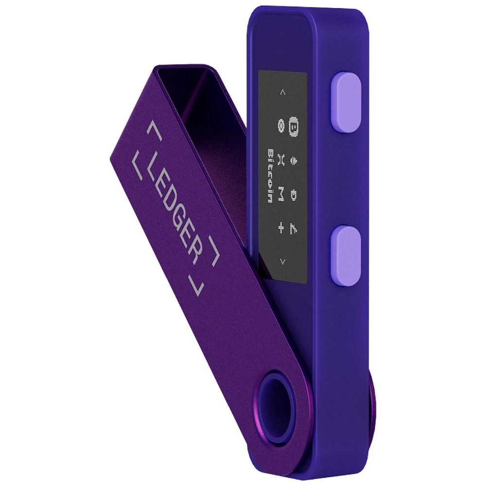 1 Ledger Nano S Plus Crypto Wallet Purple Amethyst, 1 of 8