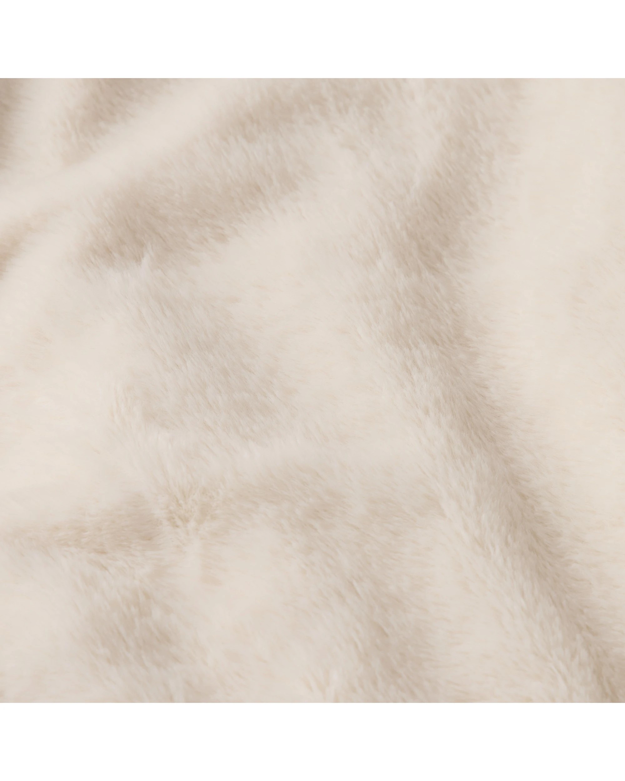 4 Dreamaker Emmett Textured Faux Fur Throw 130x170cm - Cream, 4 of 6