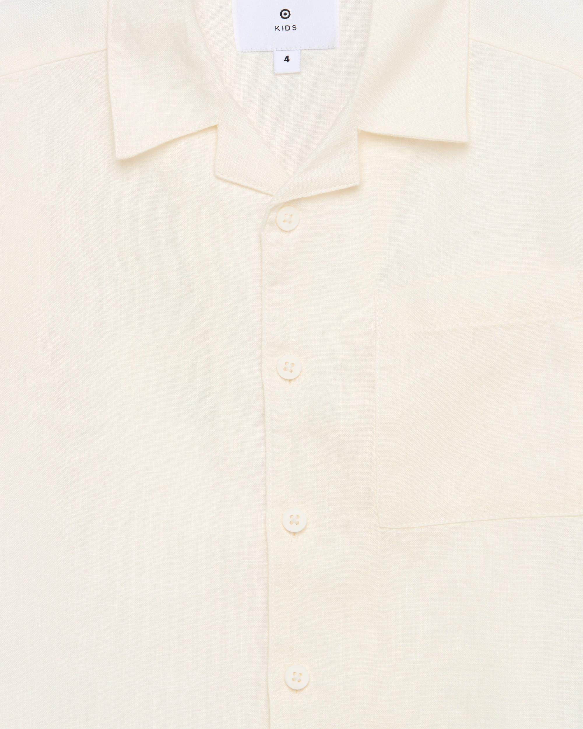 5 Target European Linen Shirt WHITE, 5 of 5