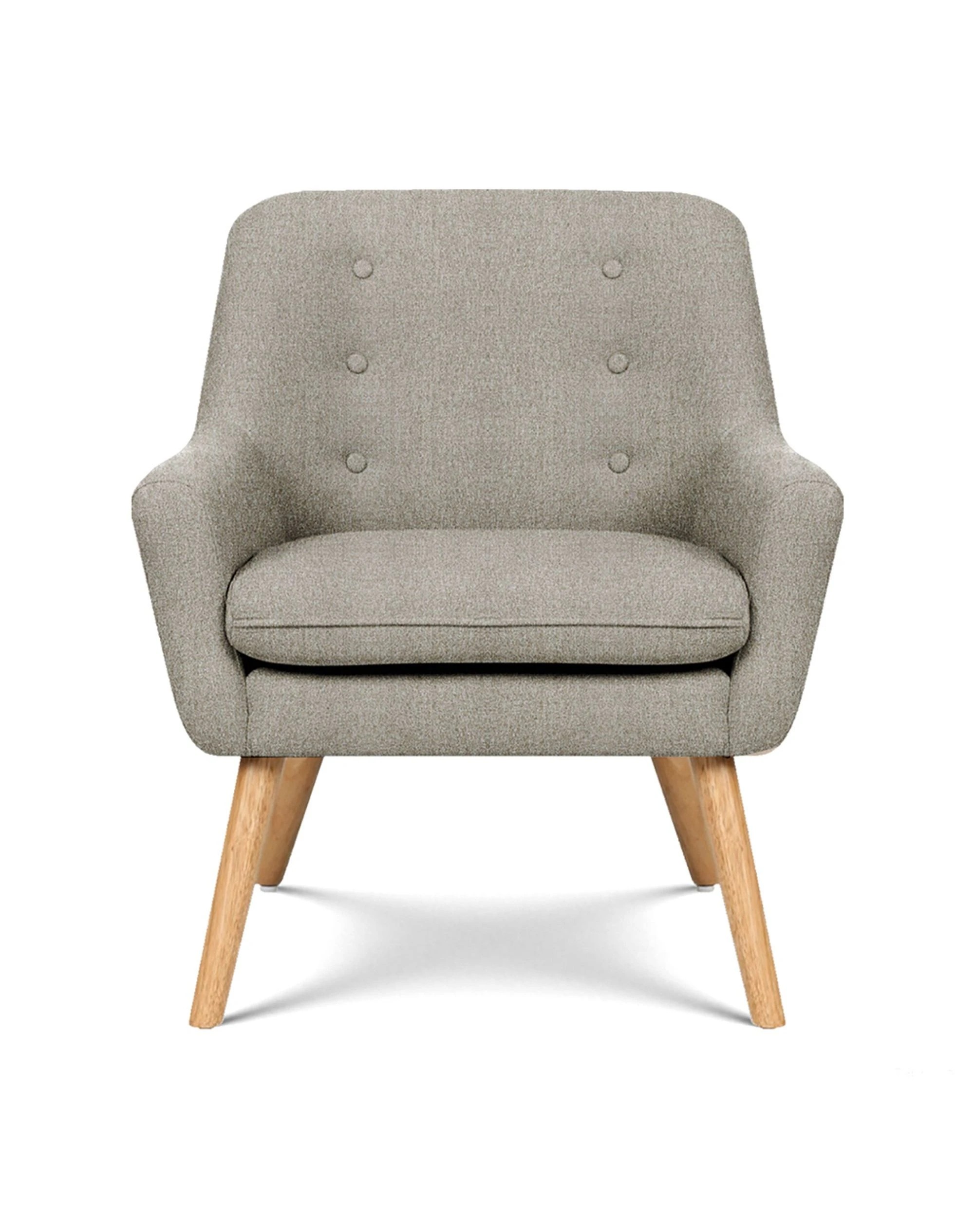 3 Artiss Armchair Lounge Chair Accent Tub Chair  ANNE - Natural, 3 of 10