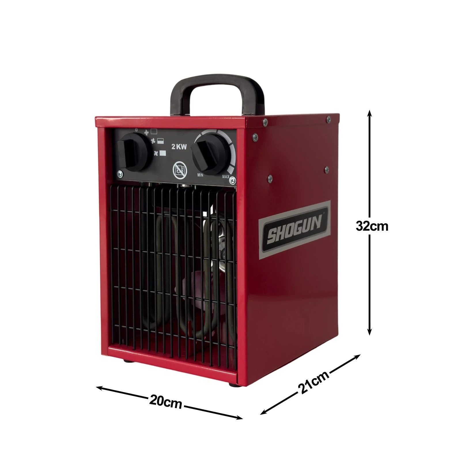 7 Shogun Portable Electric Fan Heater, SAA Approved Carpet Dryer 2000W Industrial, 7 of 7