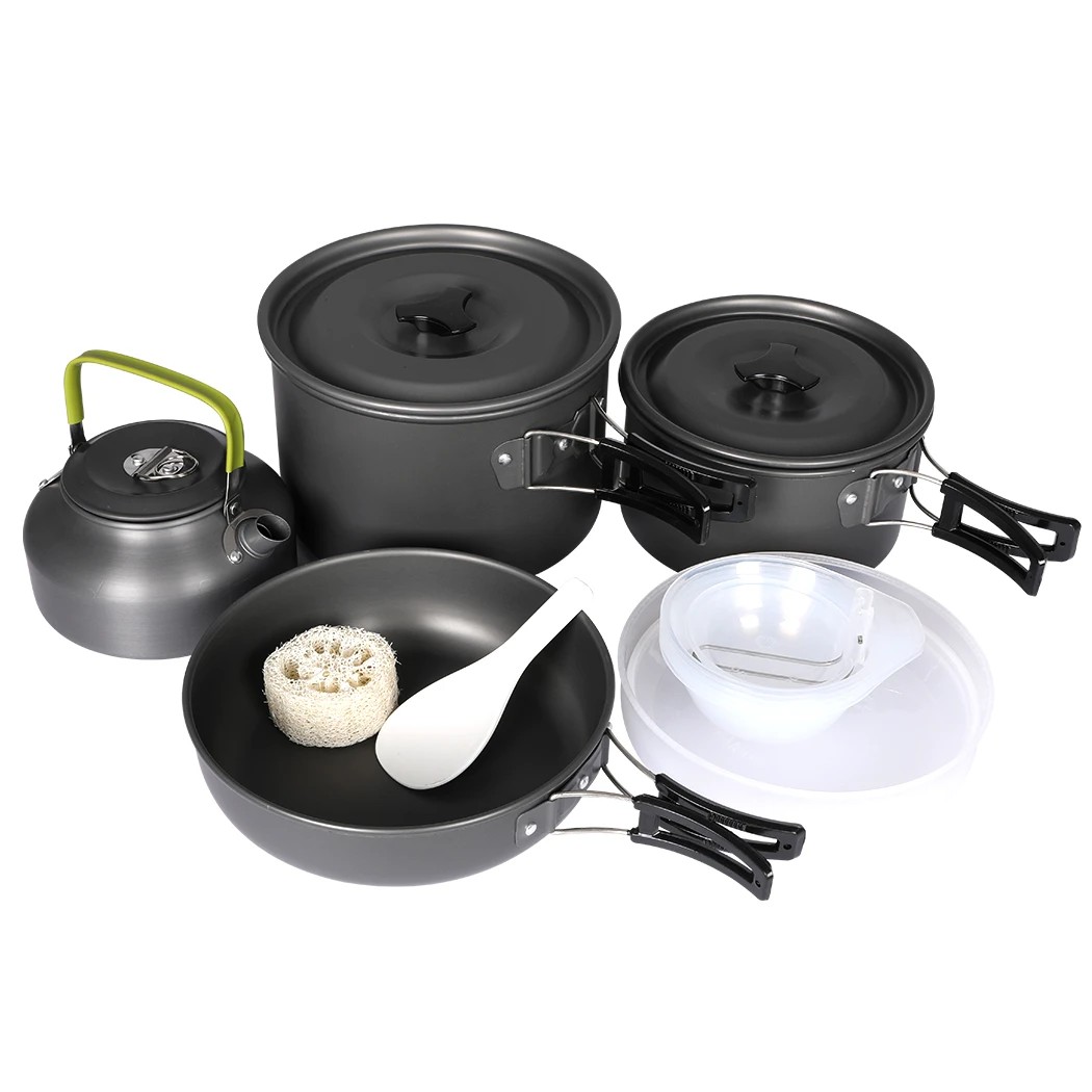 1 Traderight 14pcs Outdoor Camping Cooking Pots Set, 1 of 7