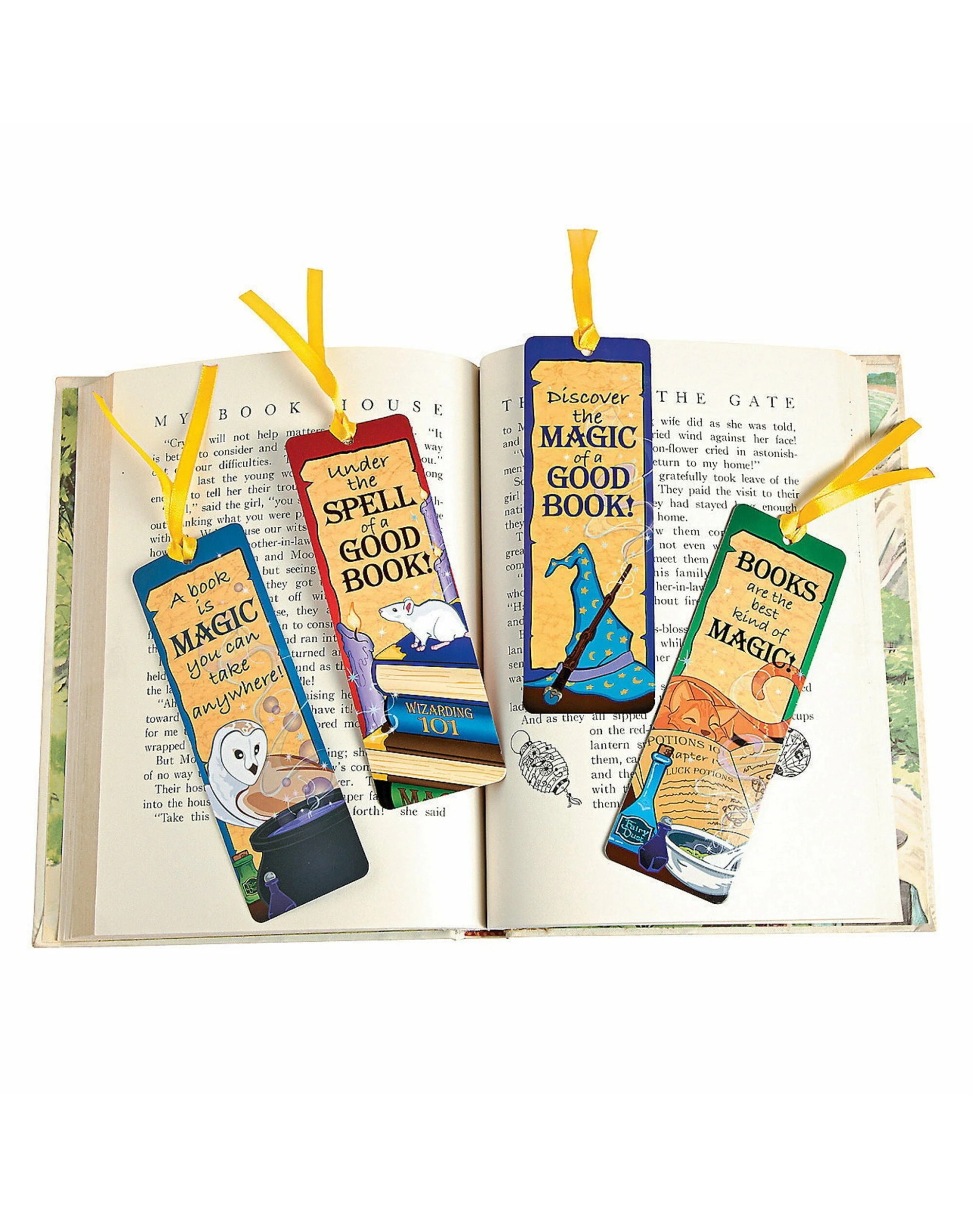 1 Partyrama Wizard's Academy Bookmarks Pack of 48, 1 of 2