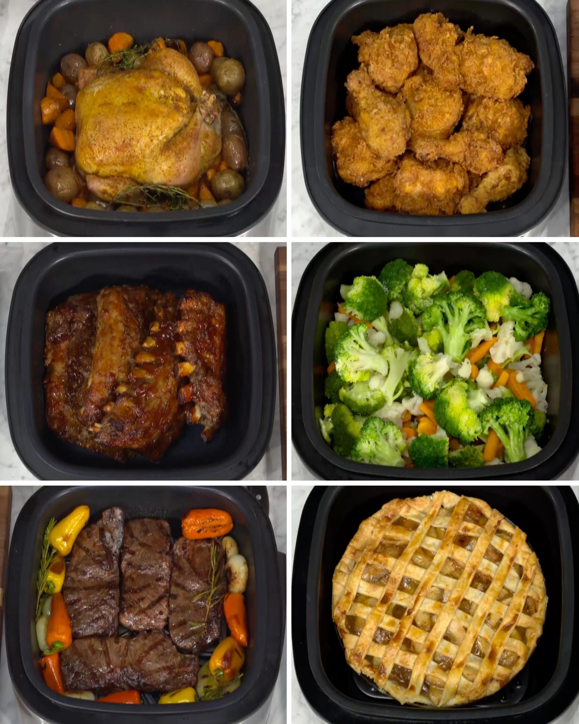 4 PowerXL Grill Air Fryer 12-In-1 Multi-Cooker that Chargrills and Air Frys, 4 of 6