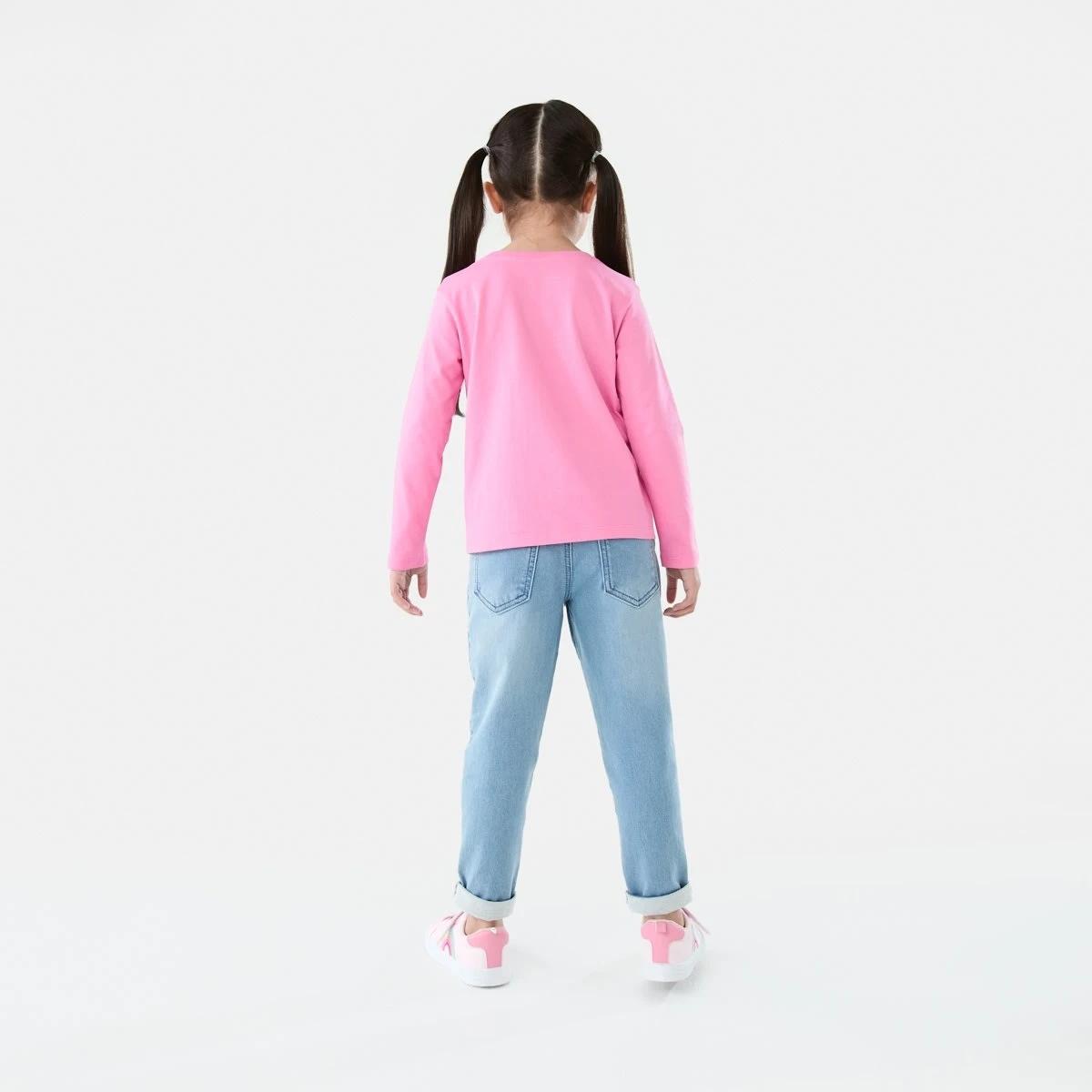 6 Long Sleeve Plain T-shirt Aurora Pnk, 6 of 8