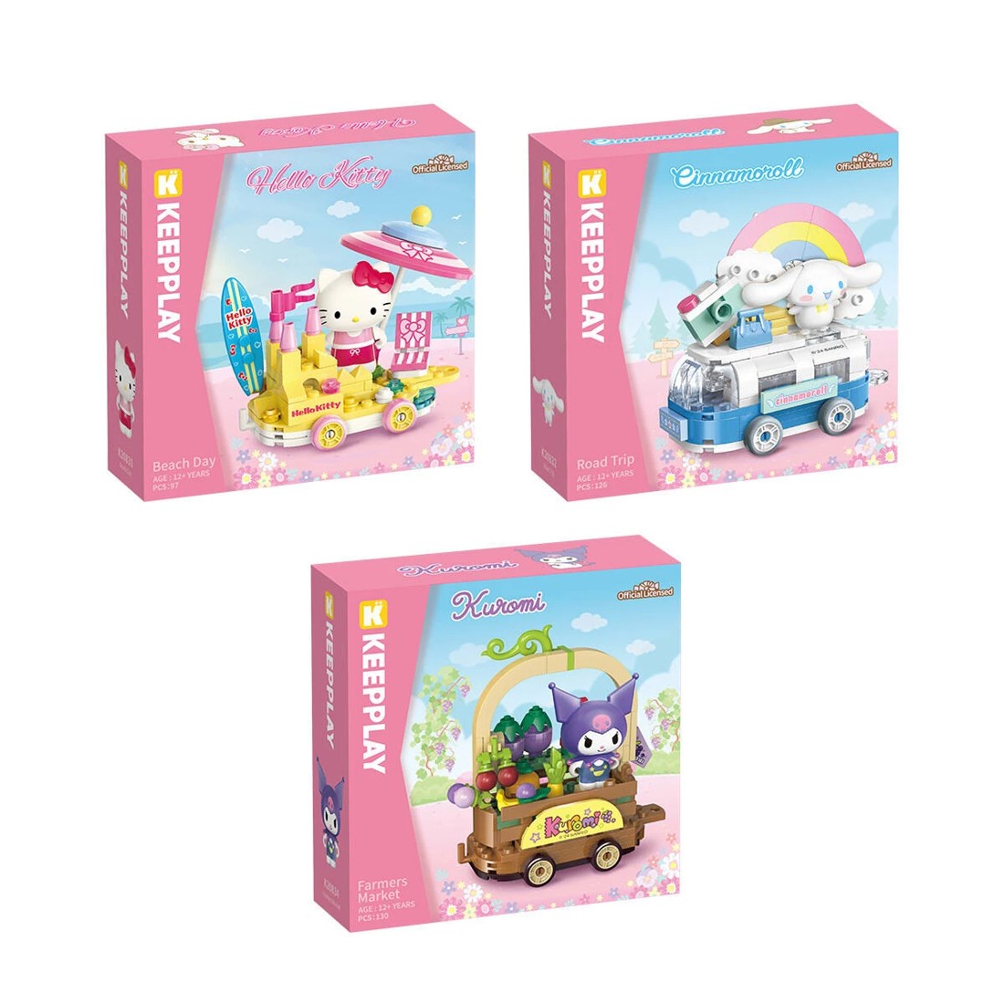 1 Keepplay Hello Kitty Sanrio Characters & Vehicle Playset - Assorted, 1 of 7