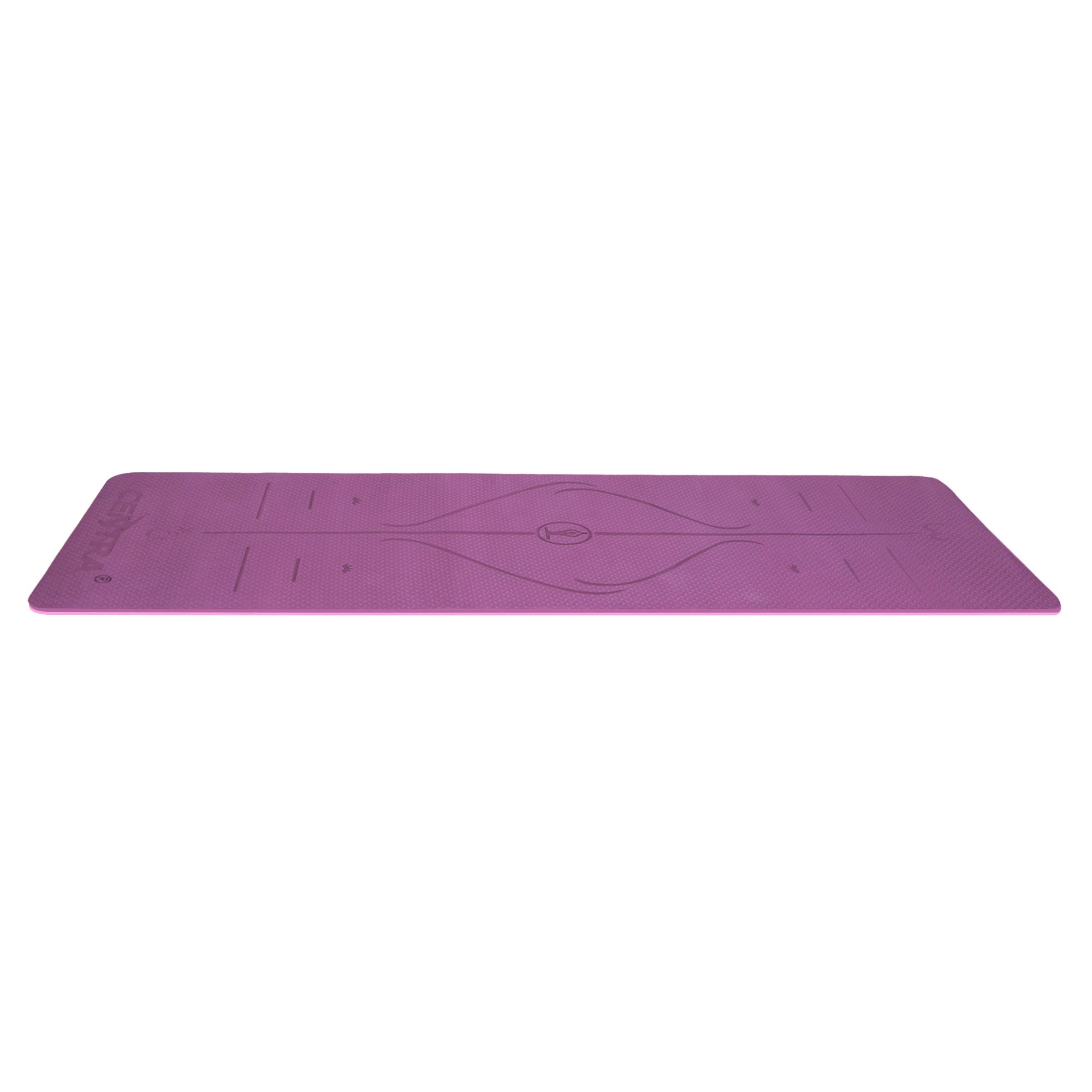2 Centra 183X61X0.6Cm Yoga Mat In Purple And Dual Colour - Pink, 2 of 8