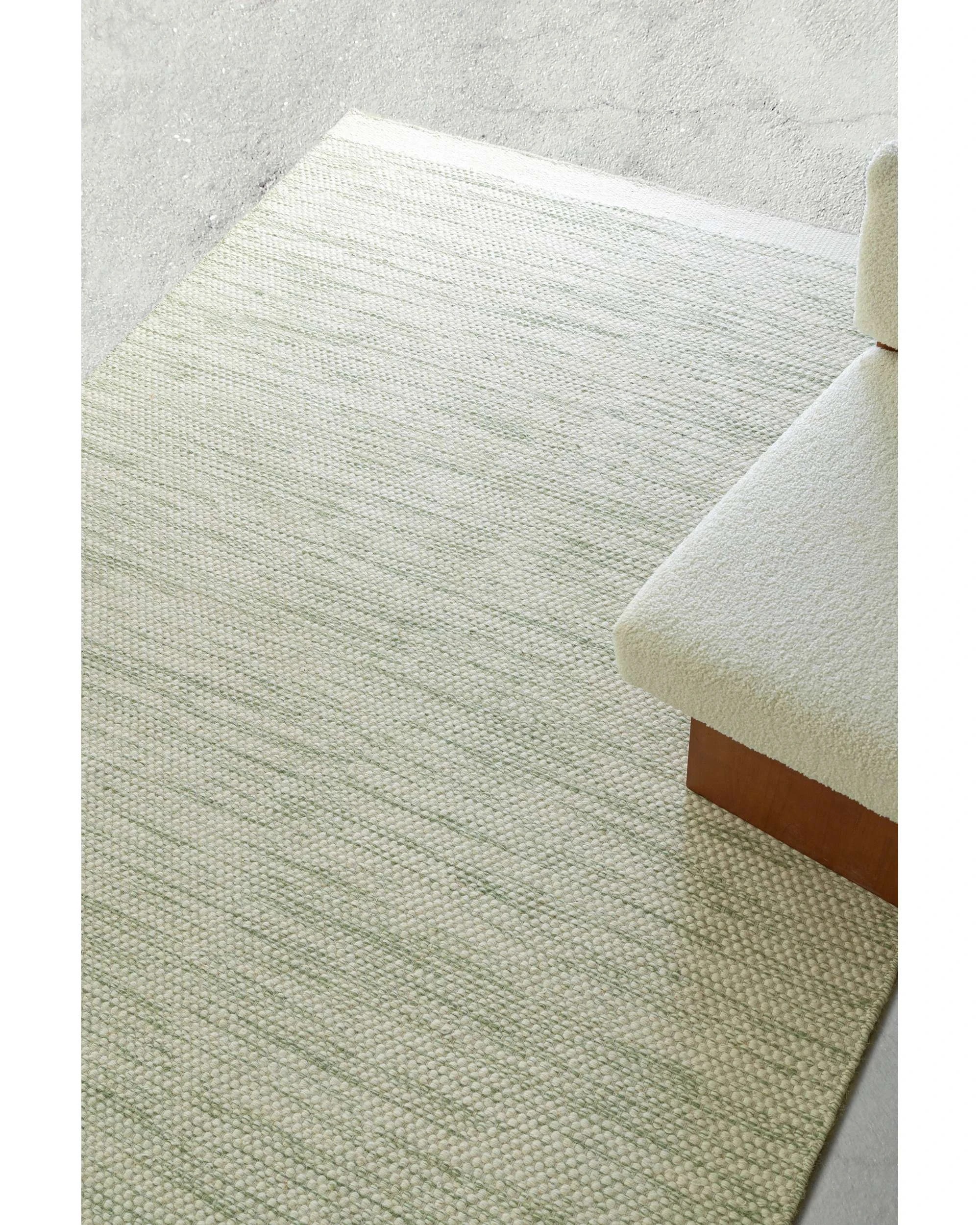 3 Loopsie Opelika Mint Wool Flatweave Rug-400cm x 300cm - Green, 3 of 7