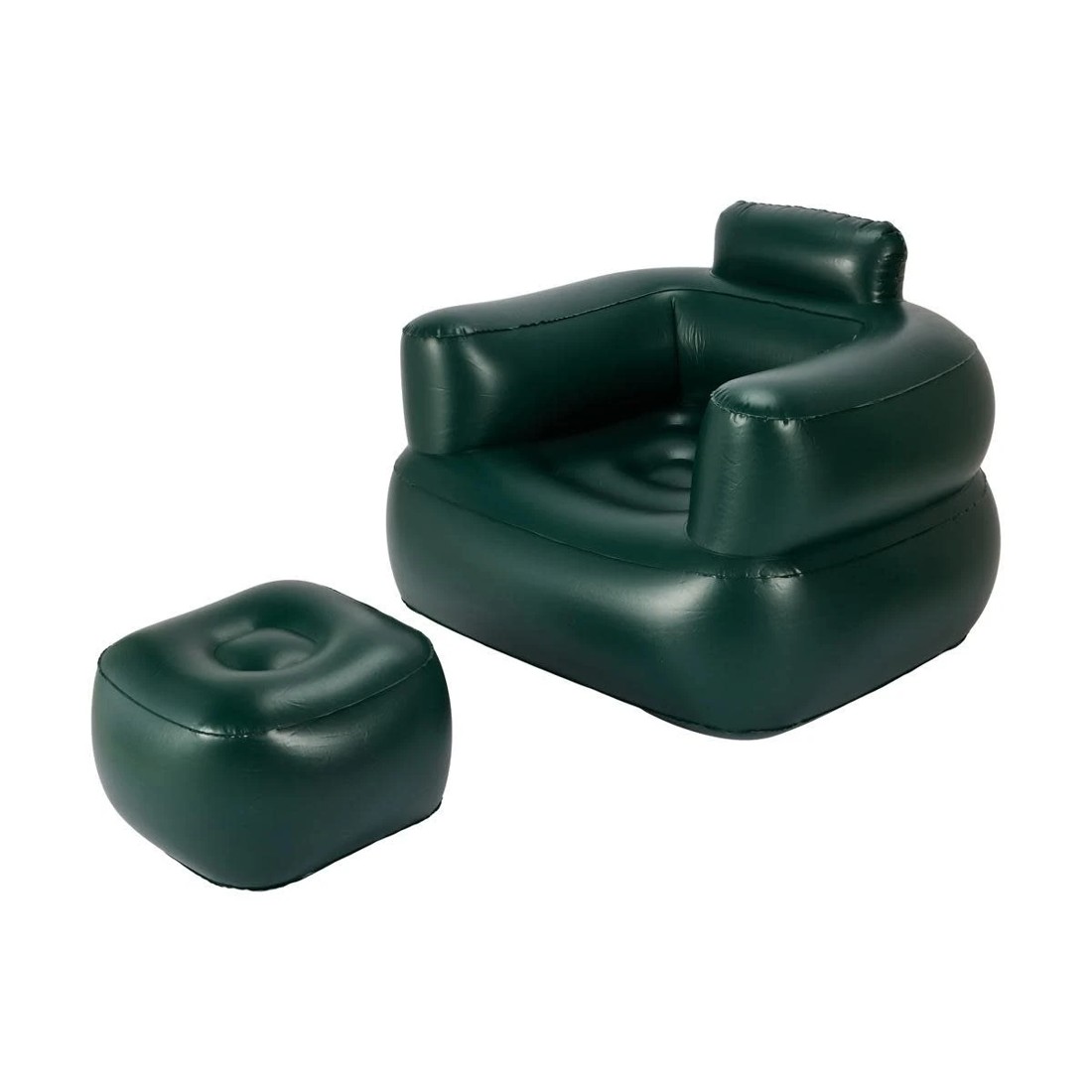 1 Inflatable Lounger with Stool, 1 of 7