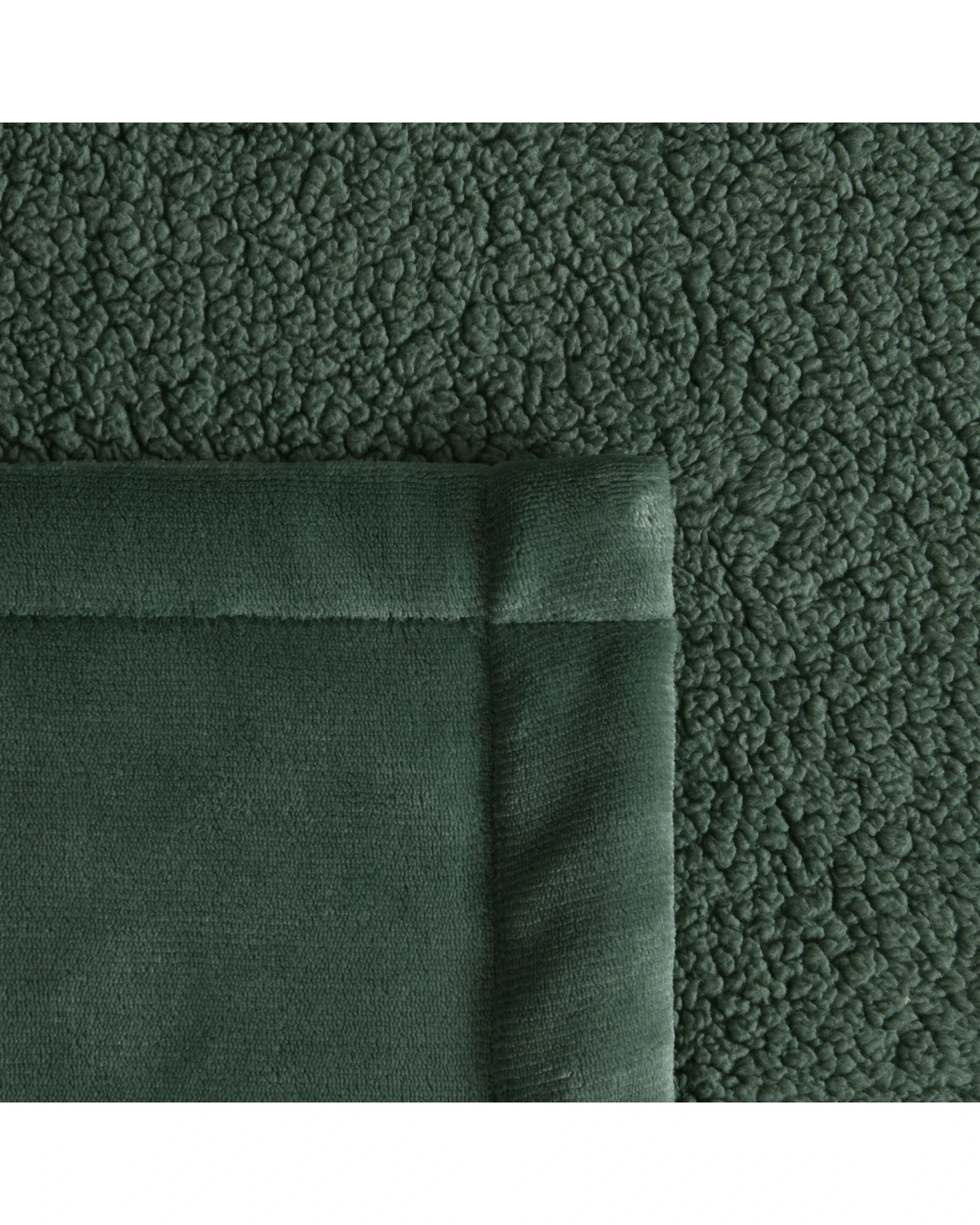 5 Serene Hudson Fleece and Sherpa Reverse Blanket 240x250cm (Queen/King Bed) - Leaf, 5 of 6