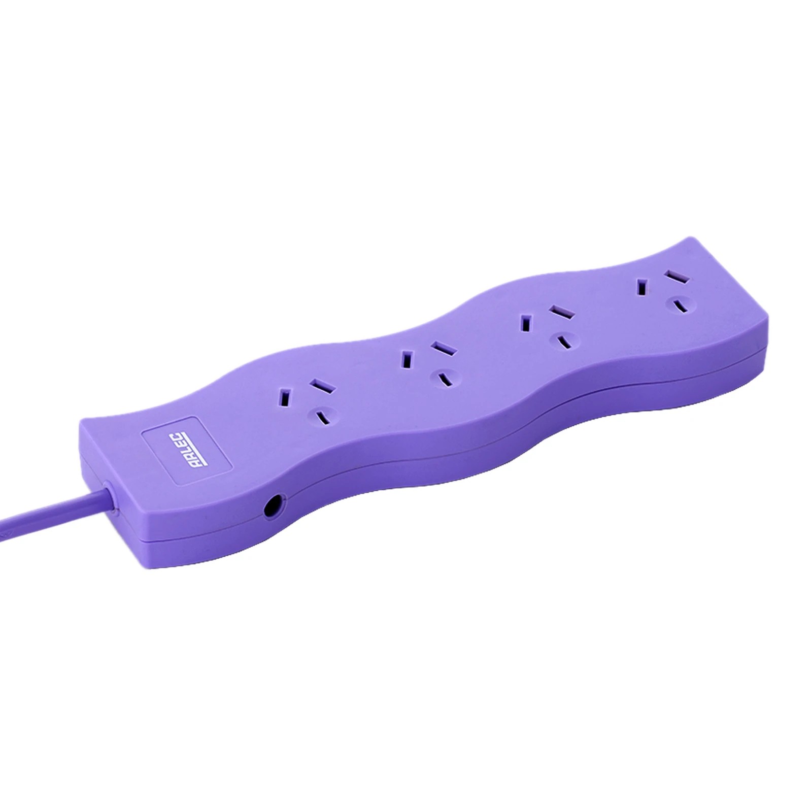 3 Arlec 4 Outlet Zig Zag Overload Protected Powerboard - Lilac - Purple, 3 of 4