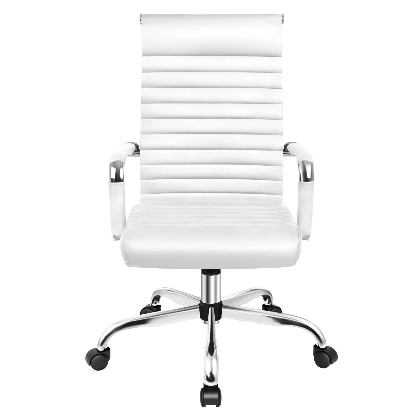 7 Alfordson Office Chair Padded Seat Ergonomic Executive Computer Study Gaming - White, 7 of 10