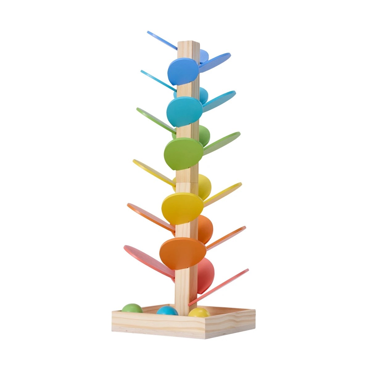 1 Wooden Play Rainbow Leaf Tower, 1 of 6