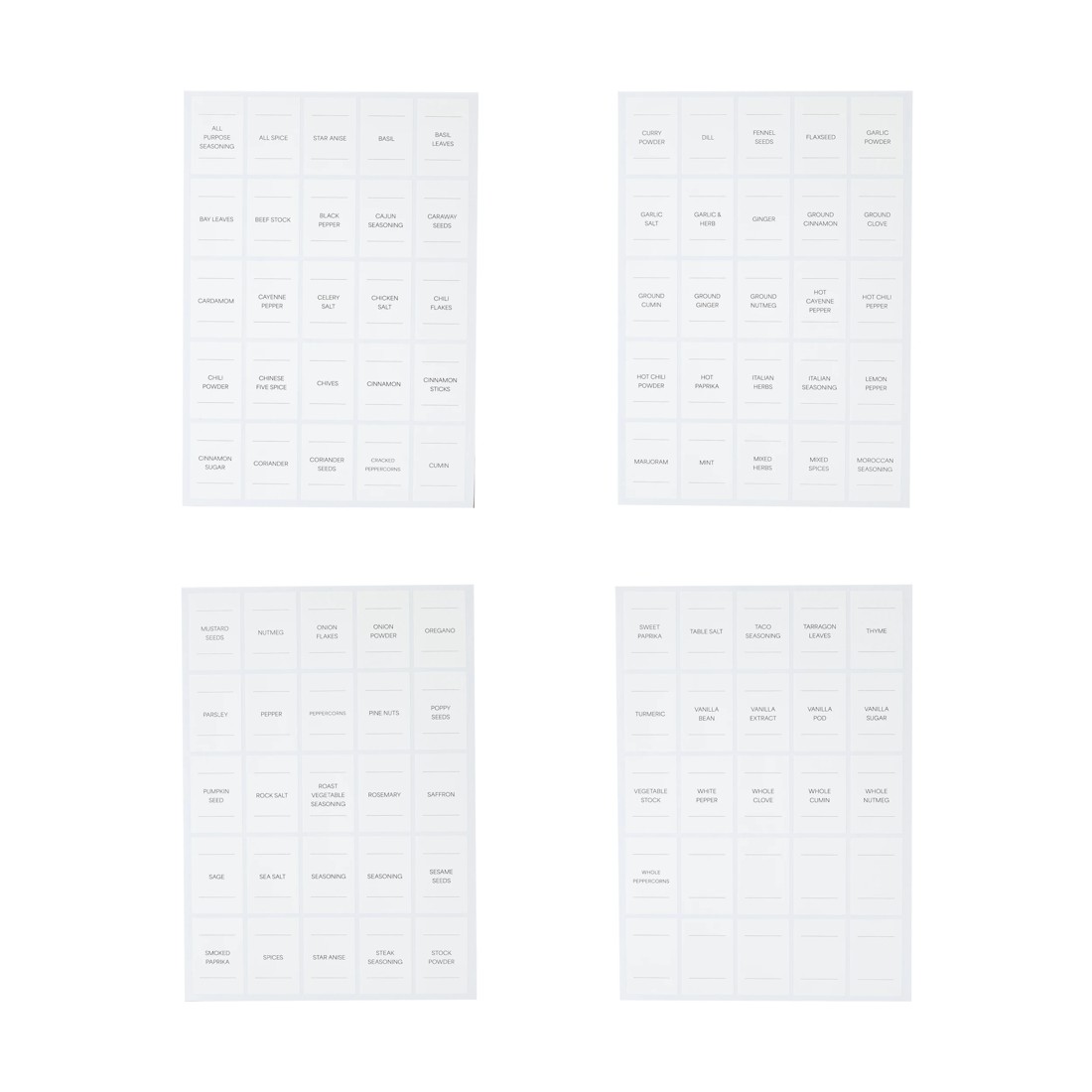 1 Small Spice Labels, 1 of 4