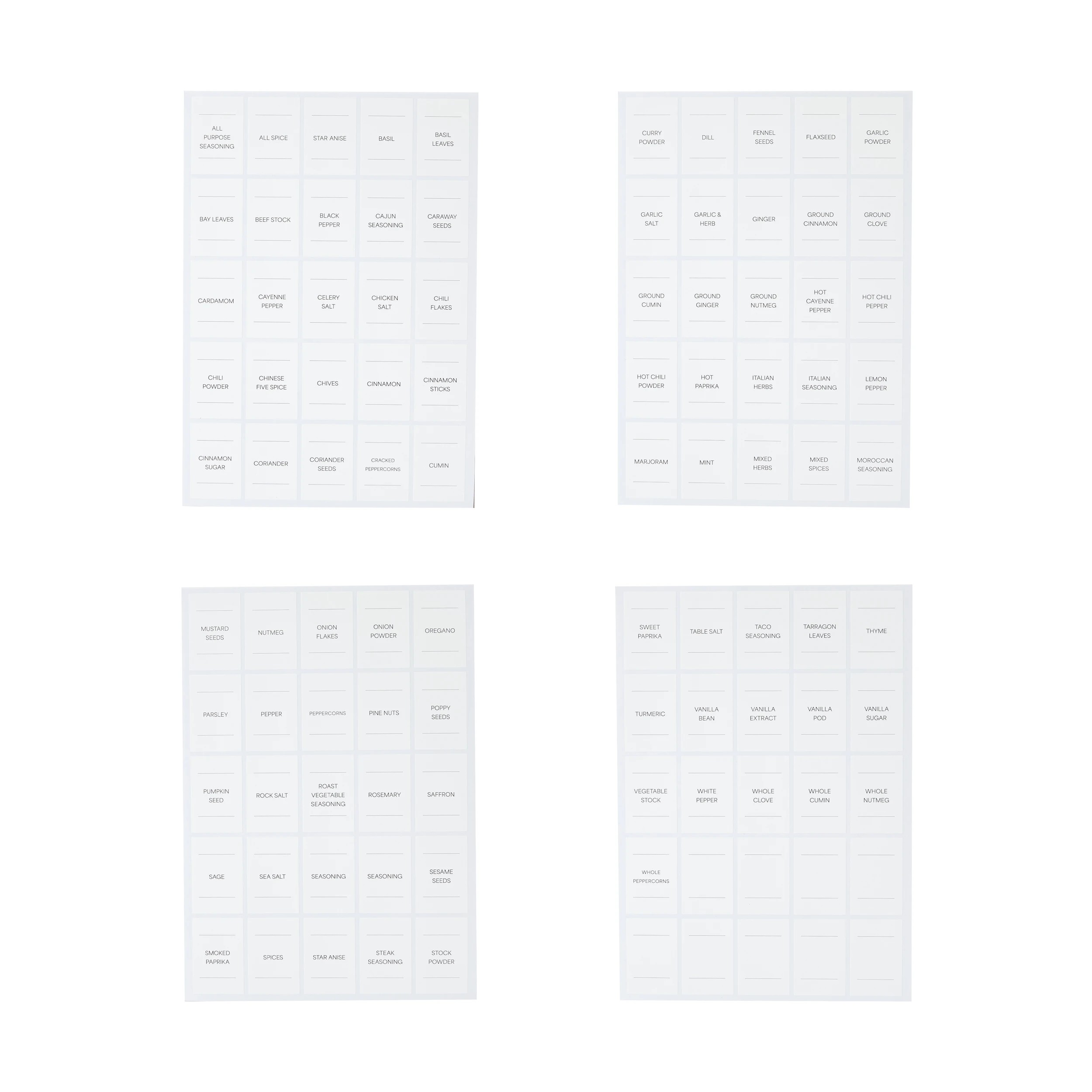 1 Small Spice Labels, 1 of 4