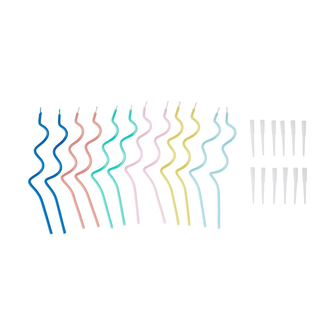 2 12 Pack Wiggle Multi Colour Candles, 2 of 7