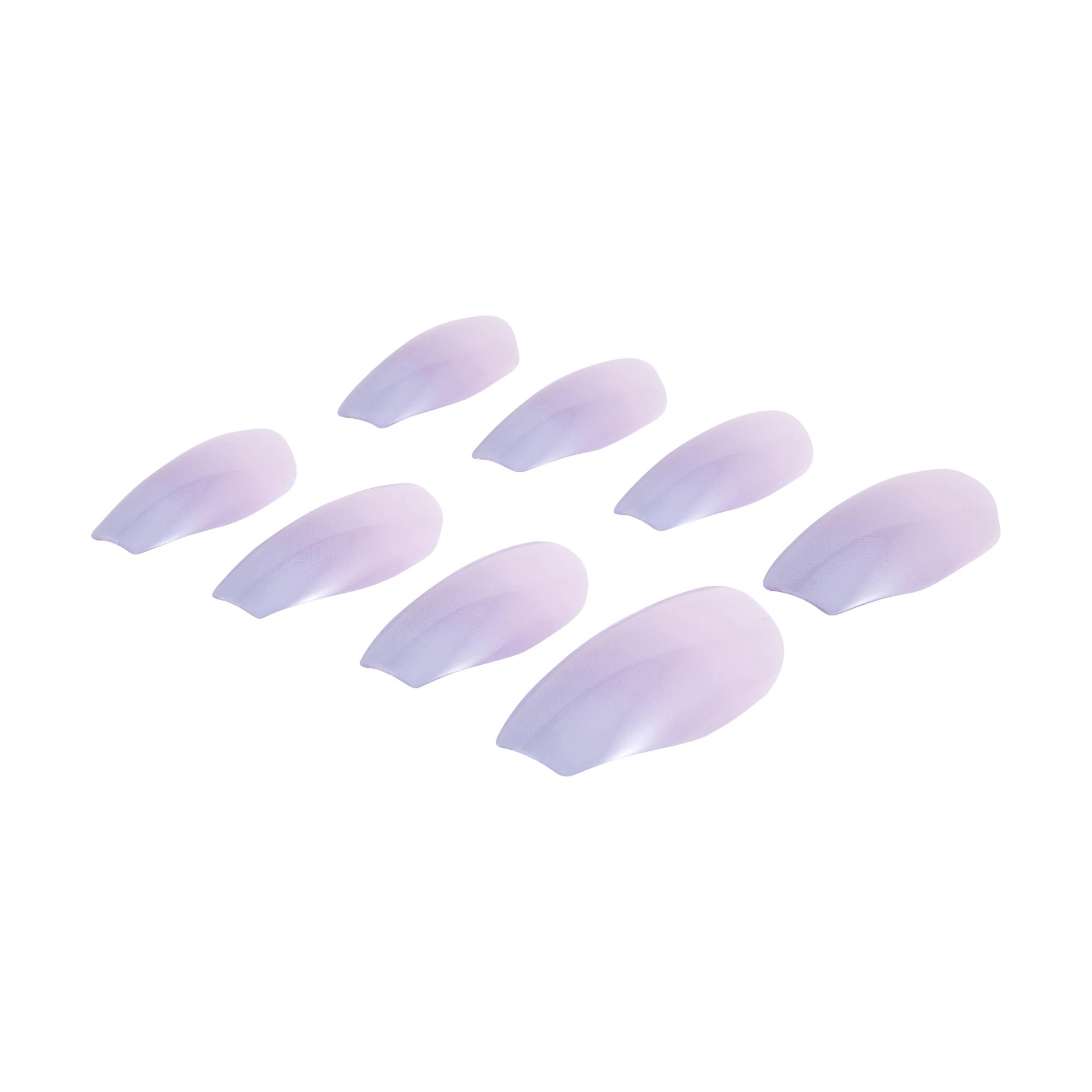 4 OXX Cosmetics 24 Pack Artificial Nails with Adhesive - Coffin Shape, Soft Ombre, 4 of 5
